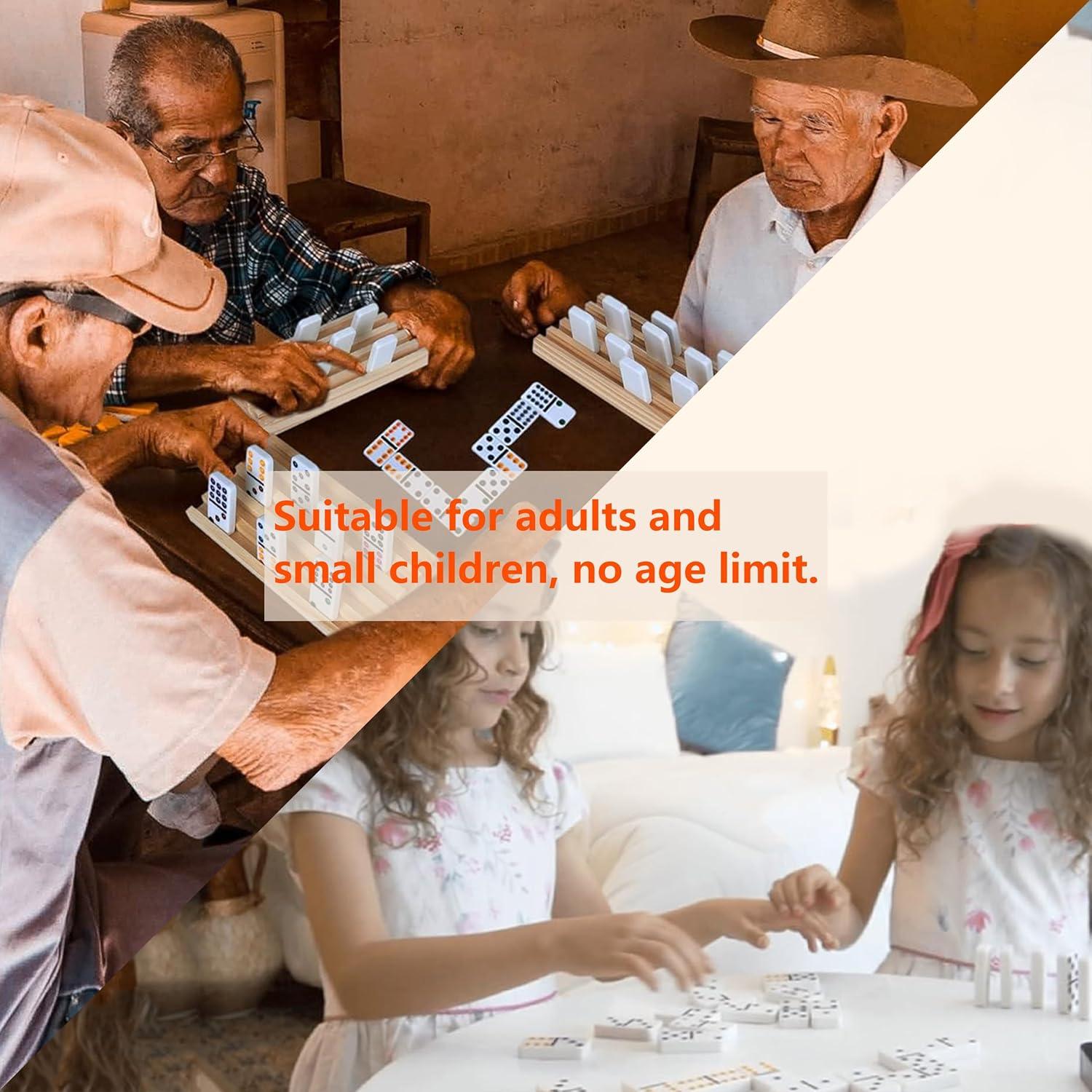 Juego de Dominó Doble 6 Smilejoy con Caja de Madera para 2 Jugadores