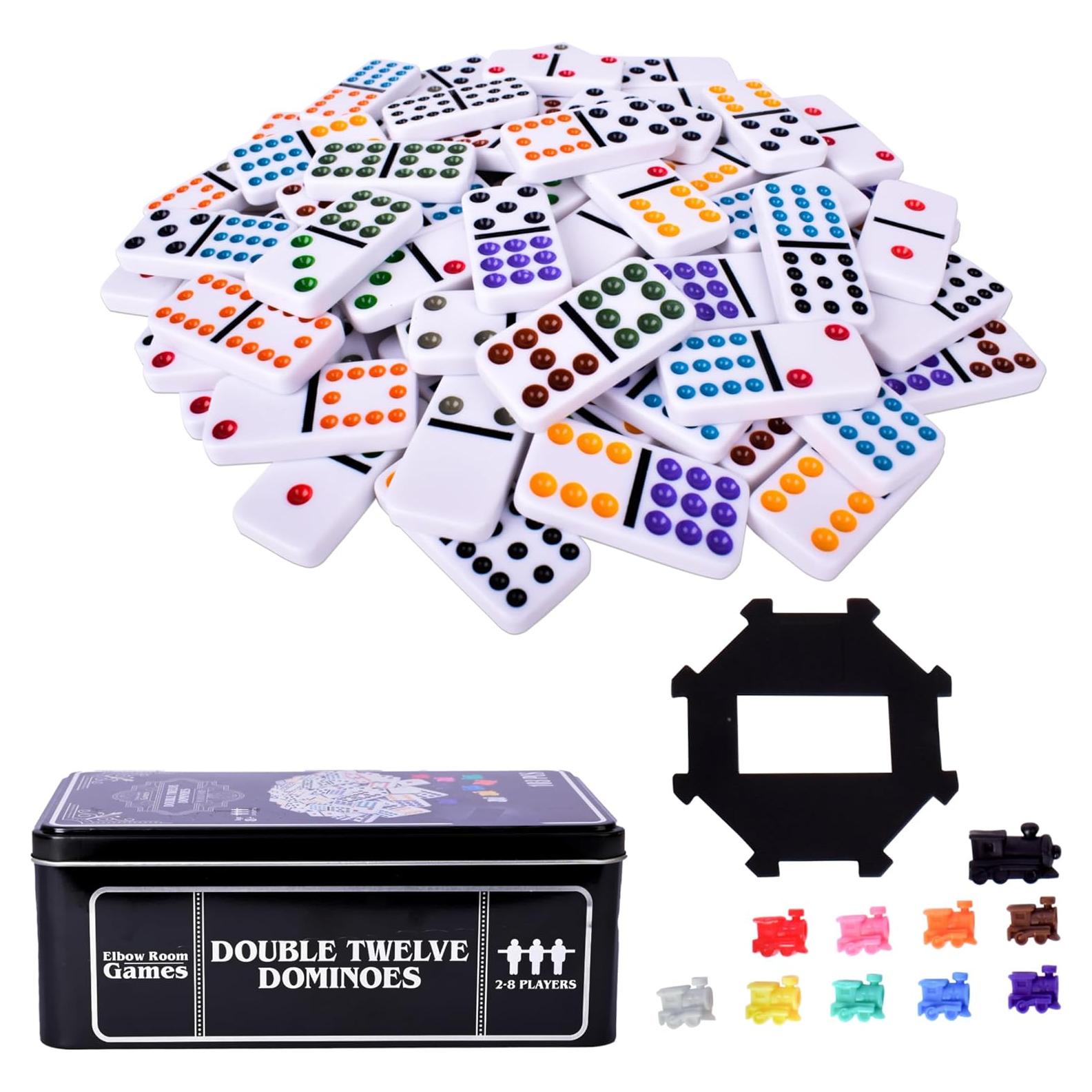 Conjunto de Dóminos Doble Doce Elbow Room Games 91 Piezas