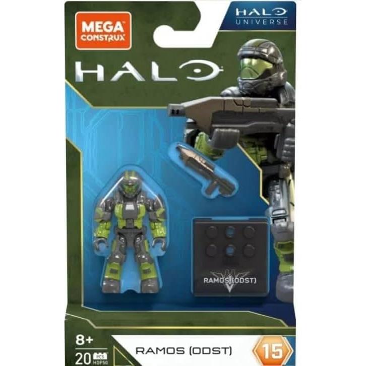 Conjunto 5 Figuras Mega Construx Halo Heroes Serie 15