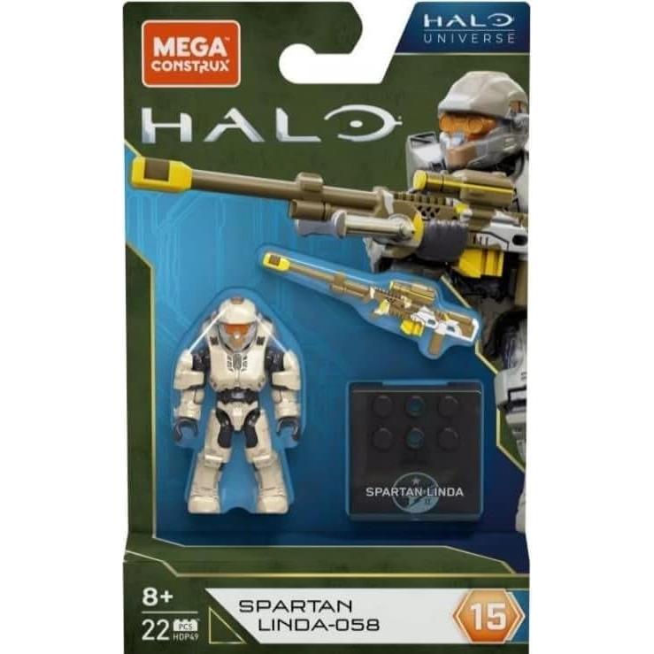 Conjunto 5 Figuras Mega Construx Halo Heroes Serie 15