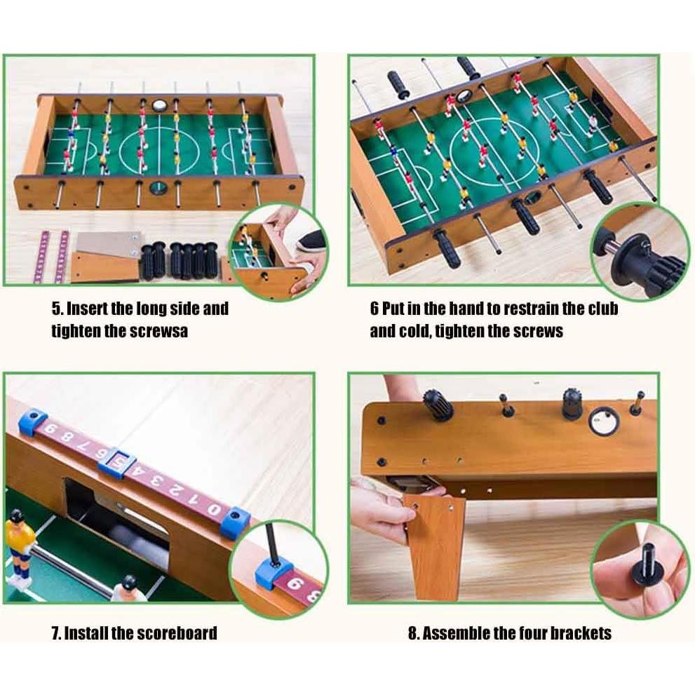 Futbolín de Mesa Mini PURATEN 34.5x21.5 cm Madera ABS