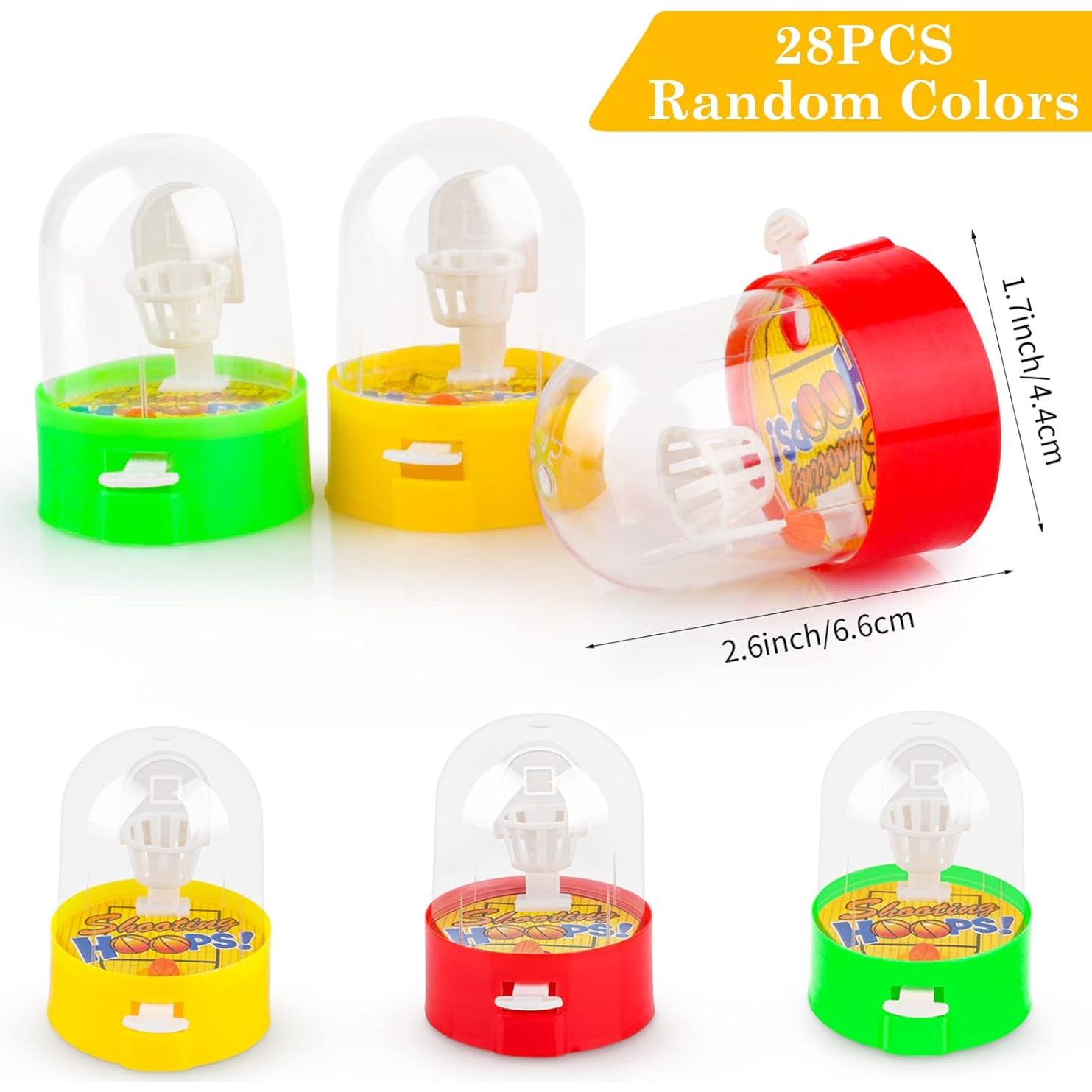 Mini Juegos de Baloncesto 28pcs Waenerec para Niños 6x4.4cm