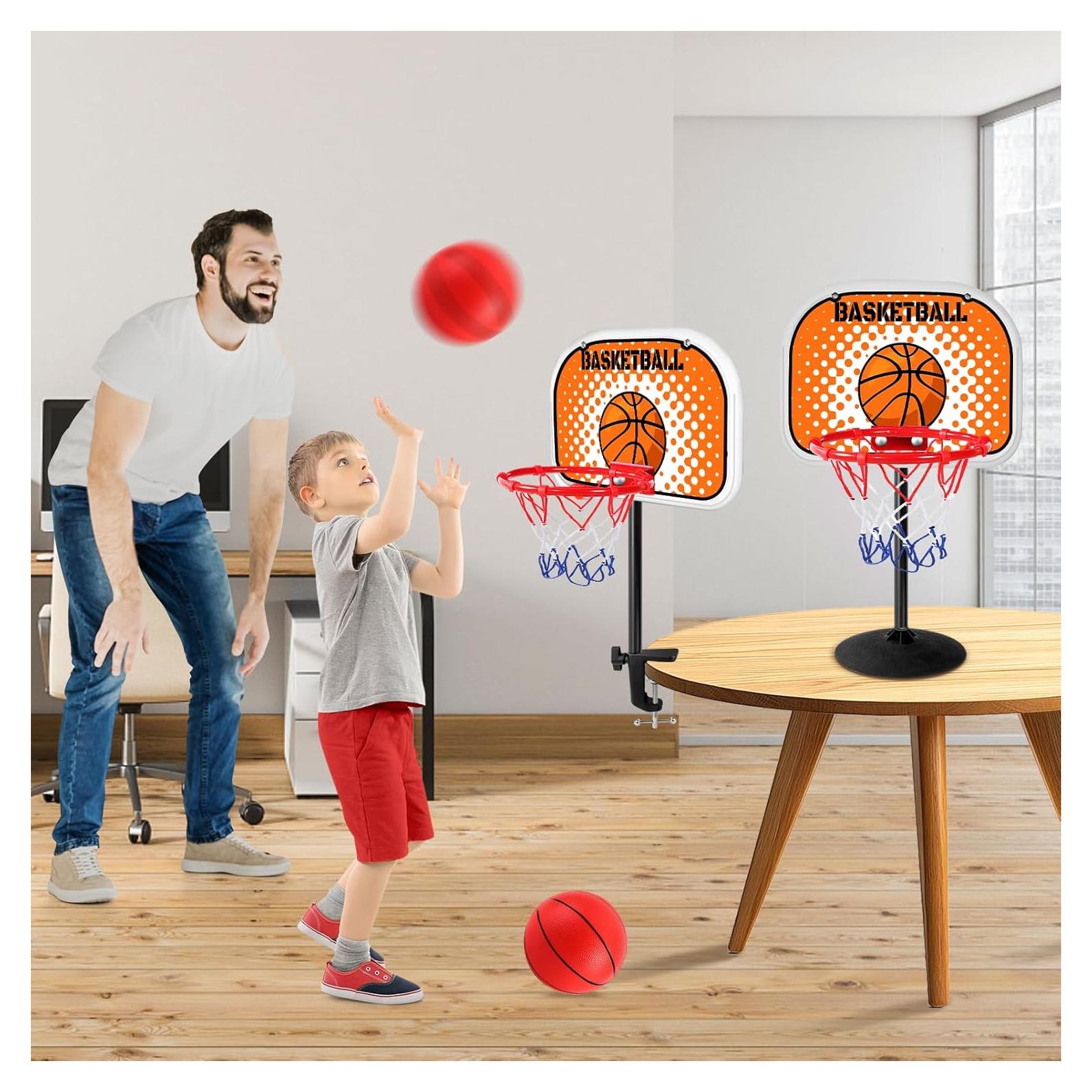 Aro de Baloncesto Mini NZQXJXZ 22.86 cm con 2 Pelotas