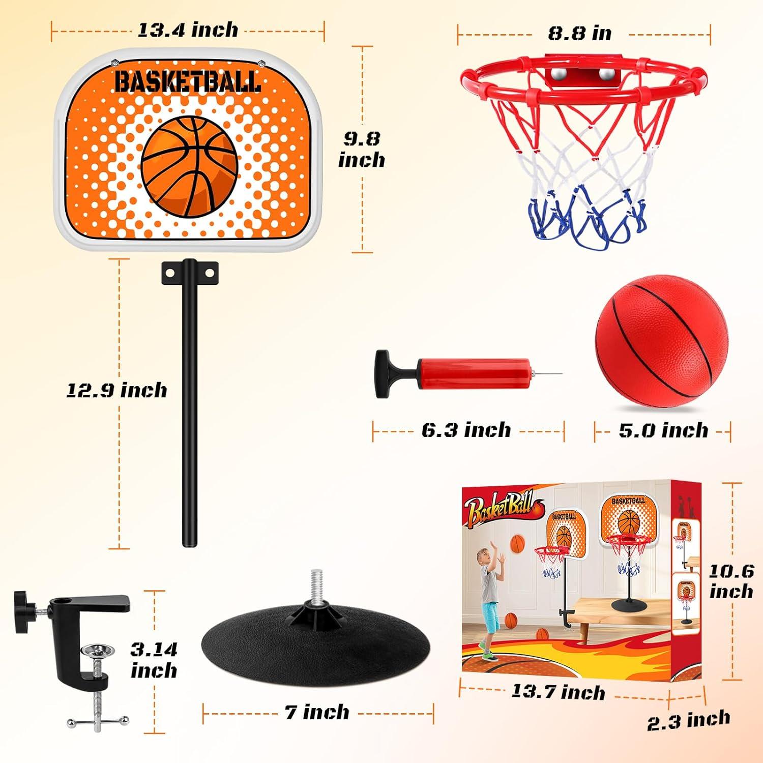 Aro de Baloncesto Mini NZQXJXZ 22.86 cm con 2 Pelotas