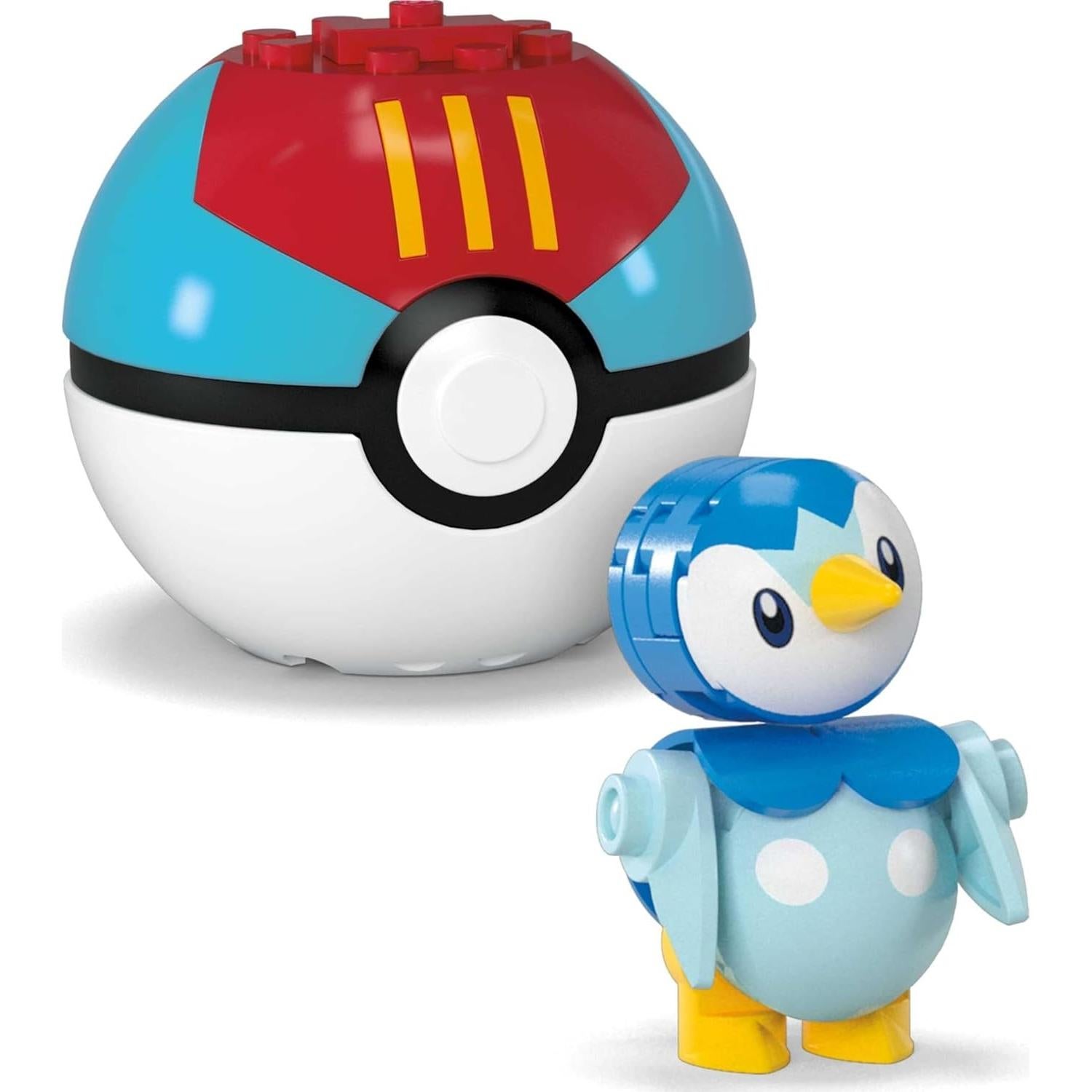 Figura de Acción MEGA Pokémon Togepi y Piplup con 41 Piezas