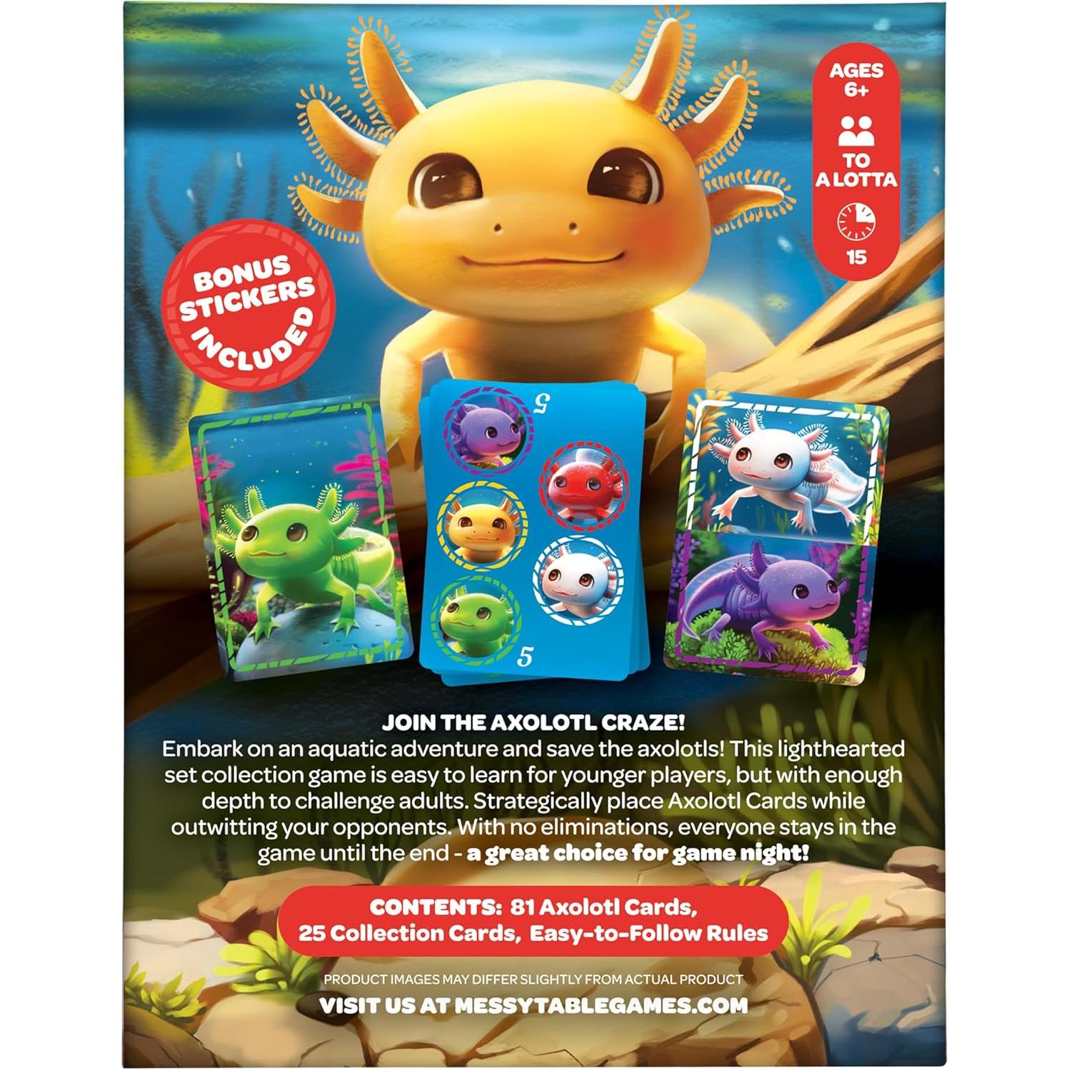 Juego de cartas Un Montón de Axolotls - Messy Table - 6 años+