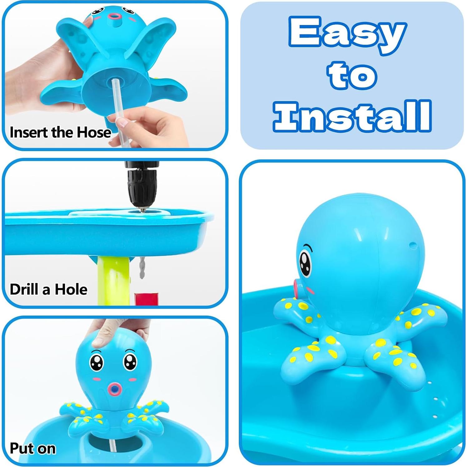 Bomba de Mesa de Agua Octopus 2500mAh Azul para Niños