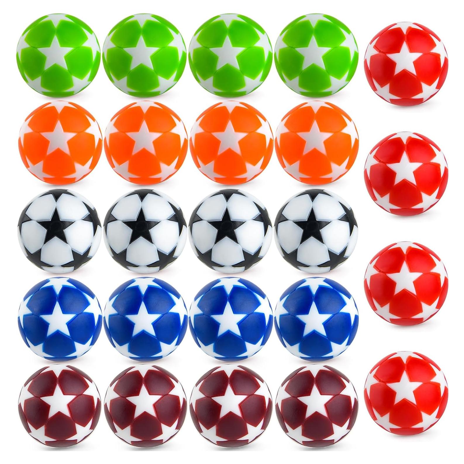 Coopay 24 Pelotas de Fútbol de Mesa 32mm Multicolor