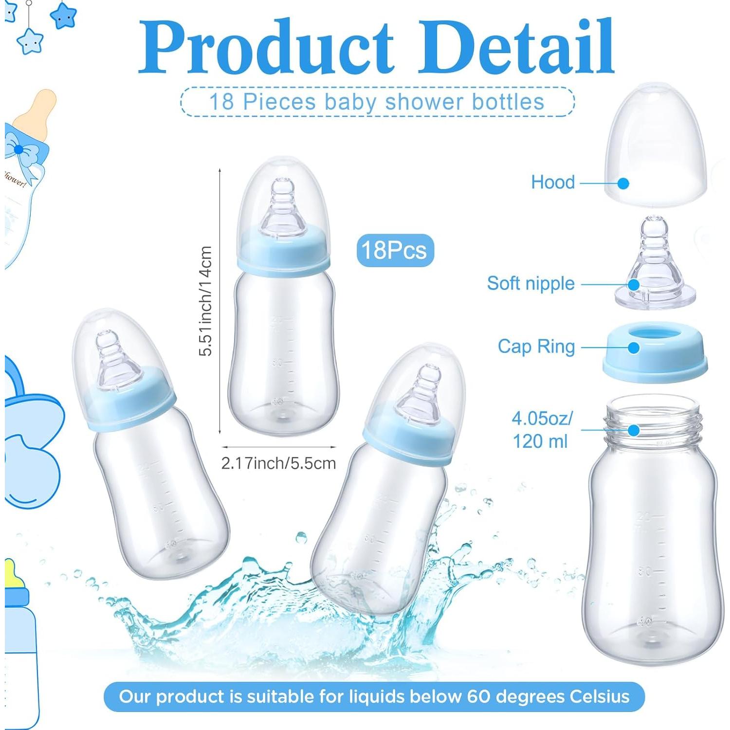 Juego de Chug de Botellas Roowest para Baby Shower 19 Pcs