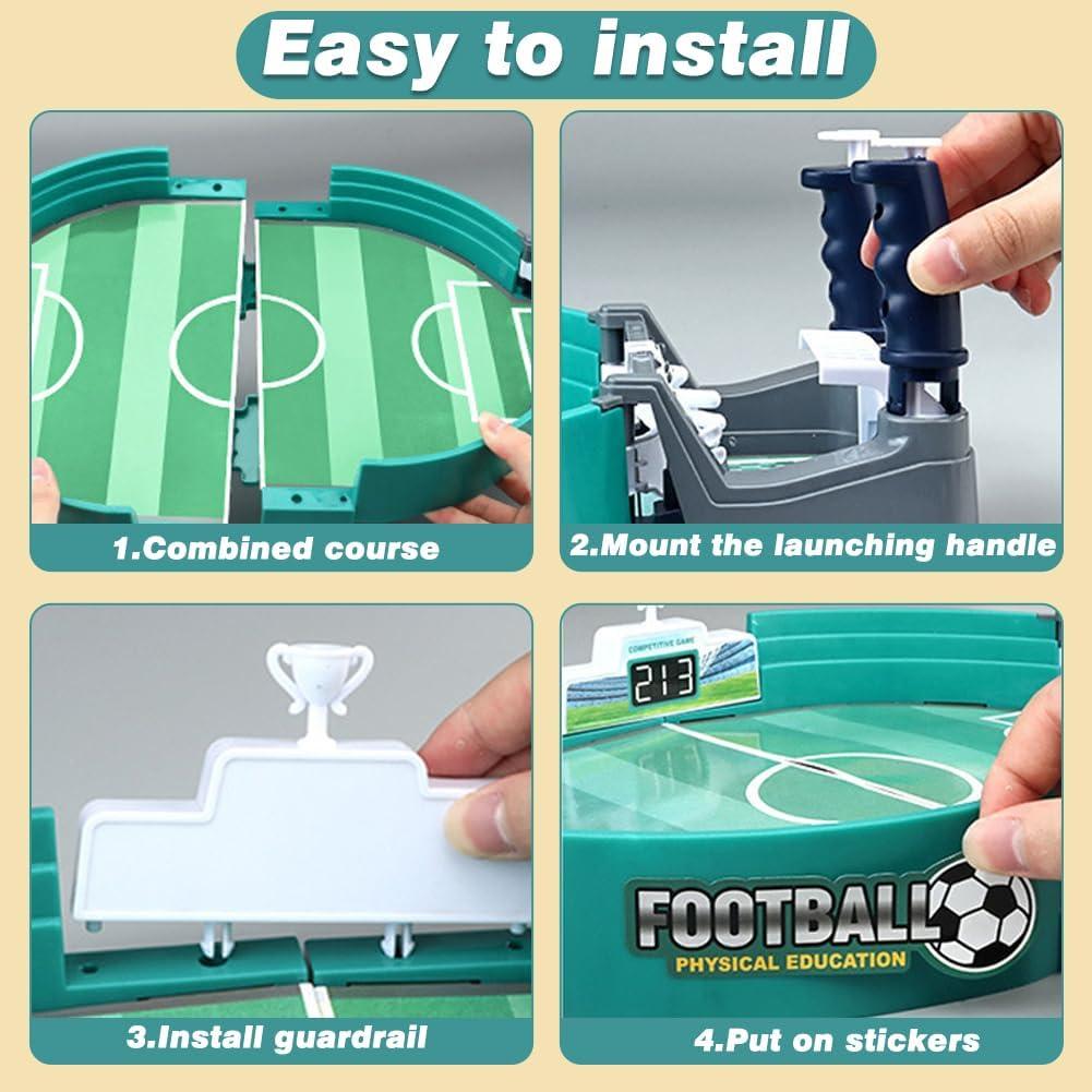 Futbolín de Mesa Balana Mini Verde para 2 Jugadores