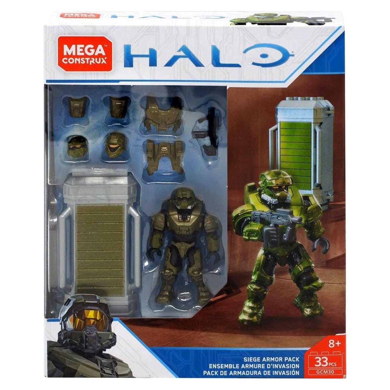 Mega Construx Halo Armario de Armadura Verde 12,7x2,87cm