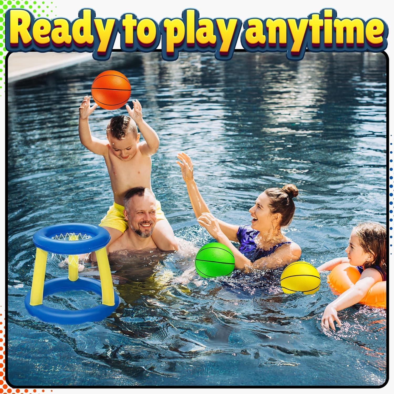 Juego de Mini Baloncesto Bedwina - 5 Balones 15 cm con Bomba