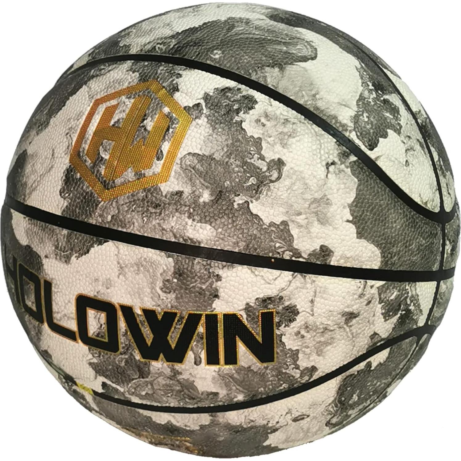 Balón de Baloncesto Luminiscente HW HOLOWIN Tamaño 7 Gris