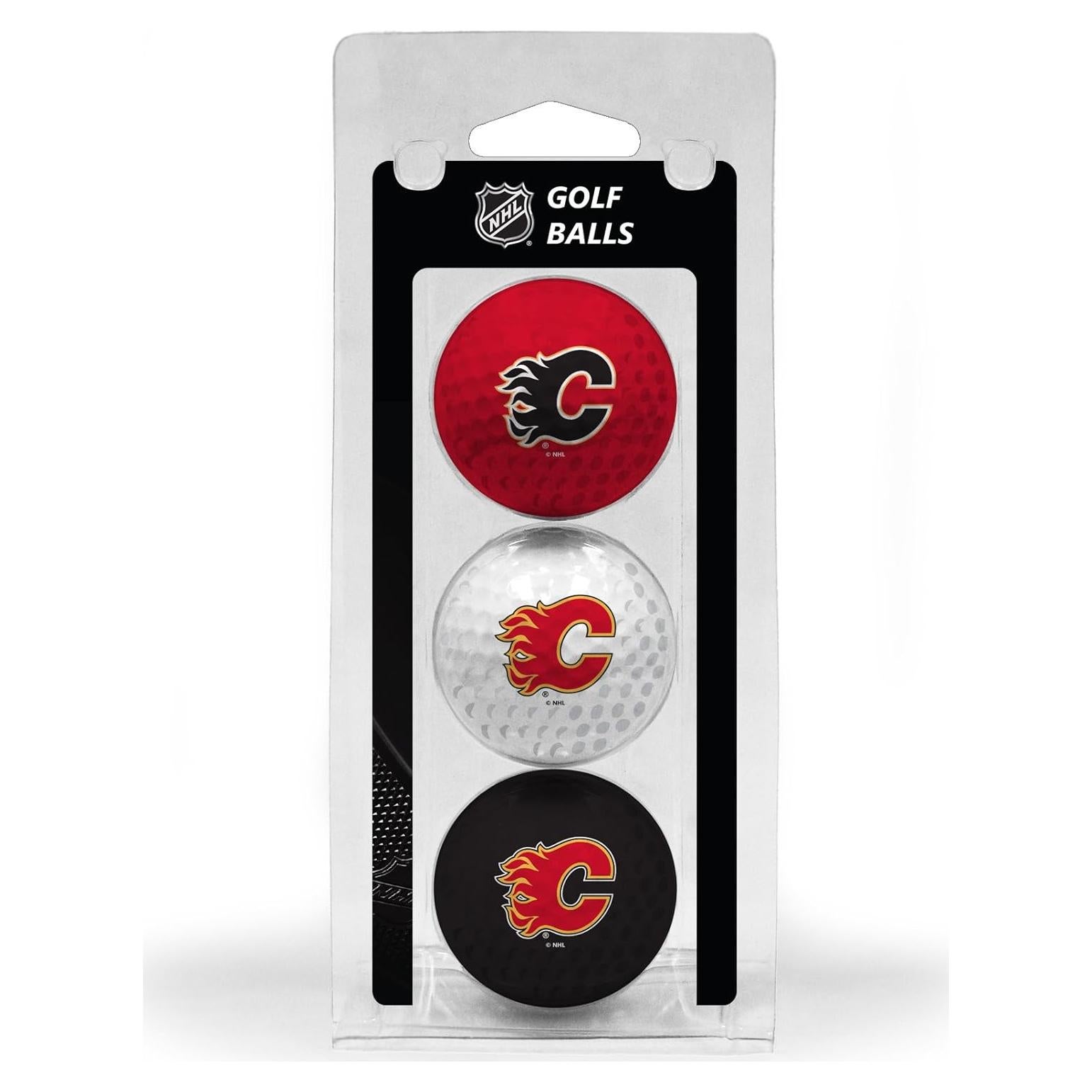 Bolas de Golf Reguladoras Team Golf Calgary Flames - Paquete de 3