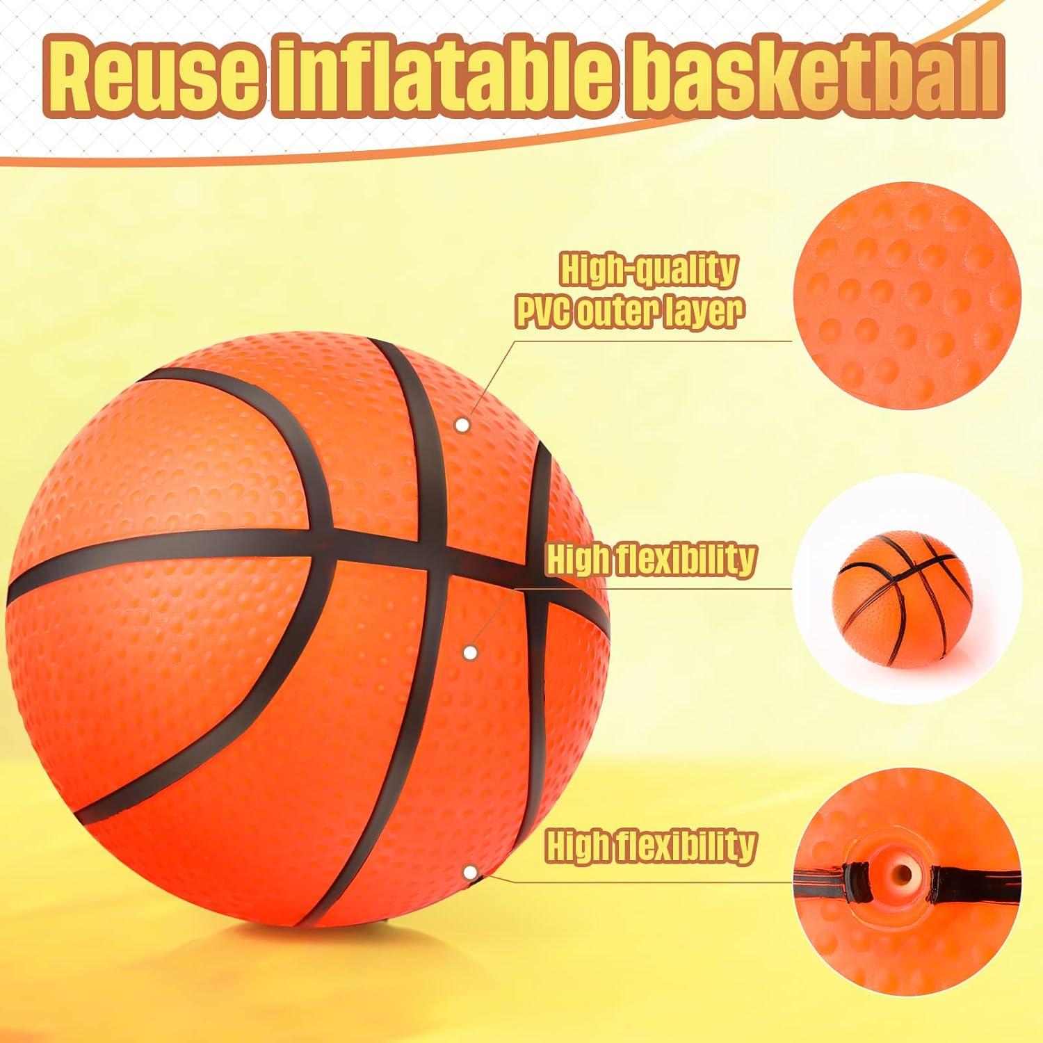 Civaner 20 Mini Pelotas Inflables de Baloncesto 10 cm para Niños