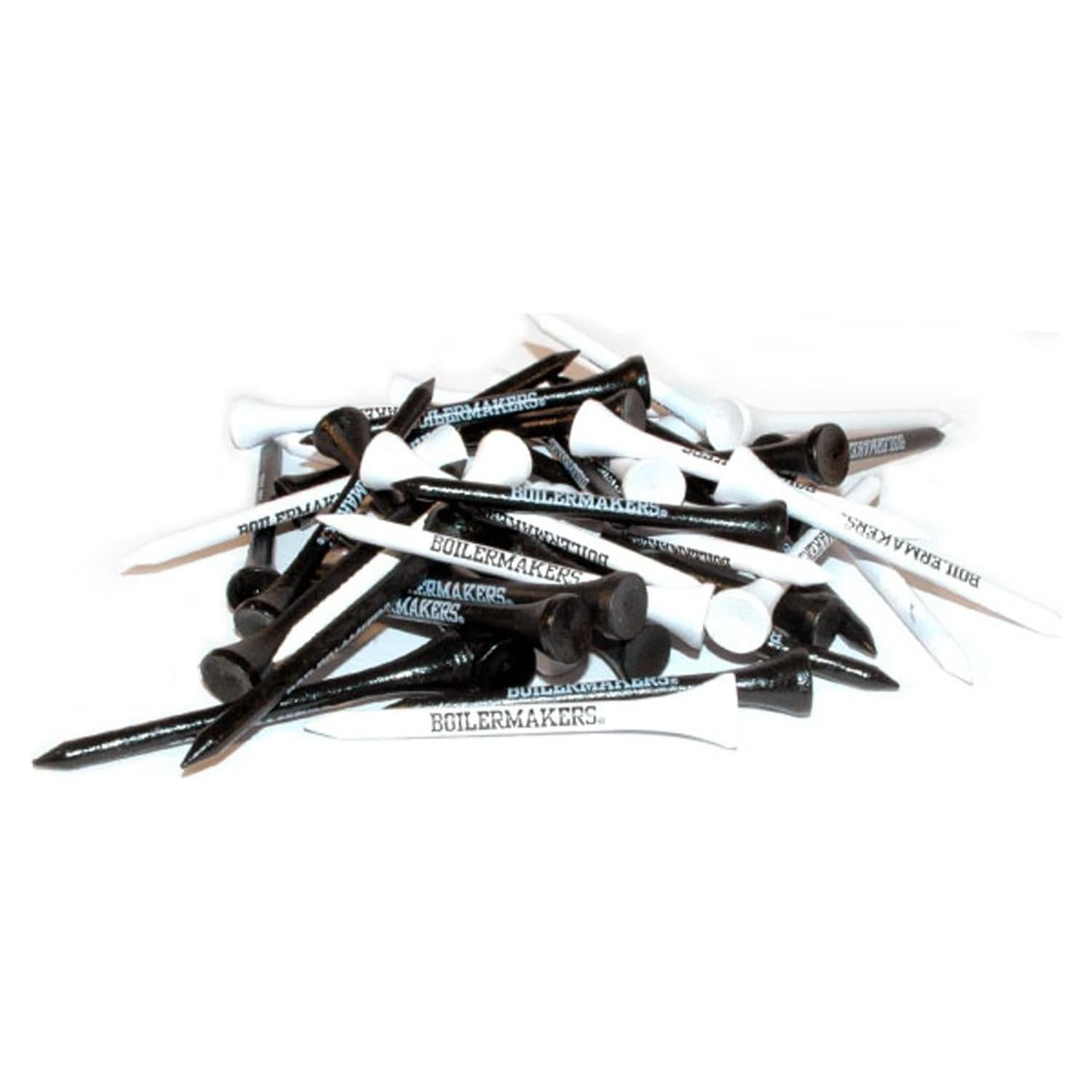 Tees de Golf Purdue Boilermakers - Paquete de 50 Tees de Madera