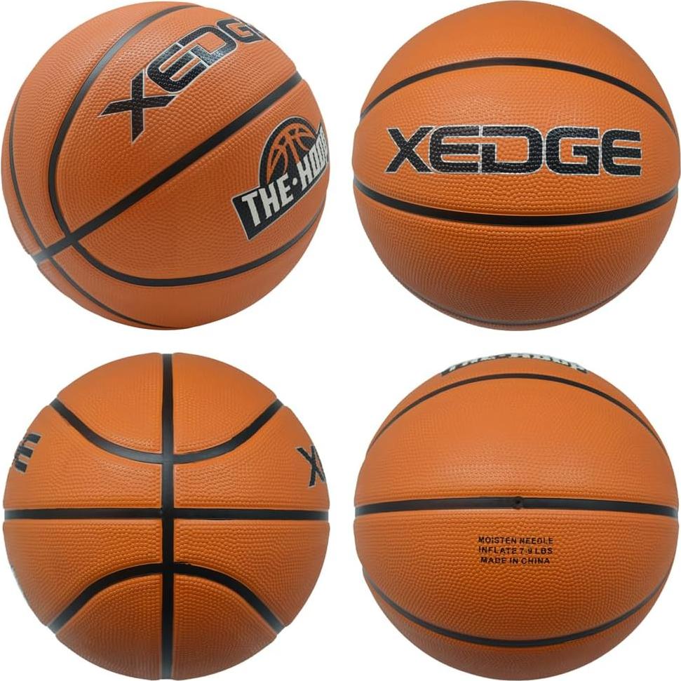 Balón de Baloncesto XEDGE Tamaño 7 Goma Naranja con Bomba