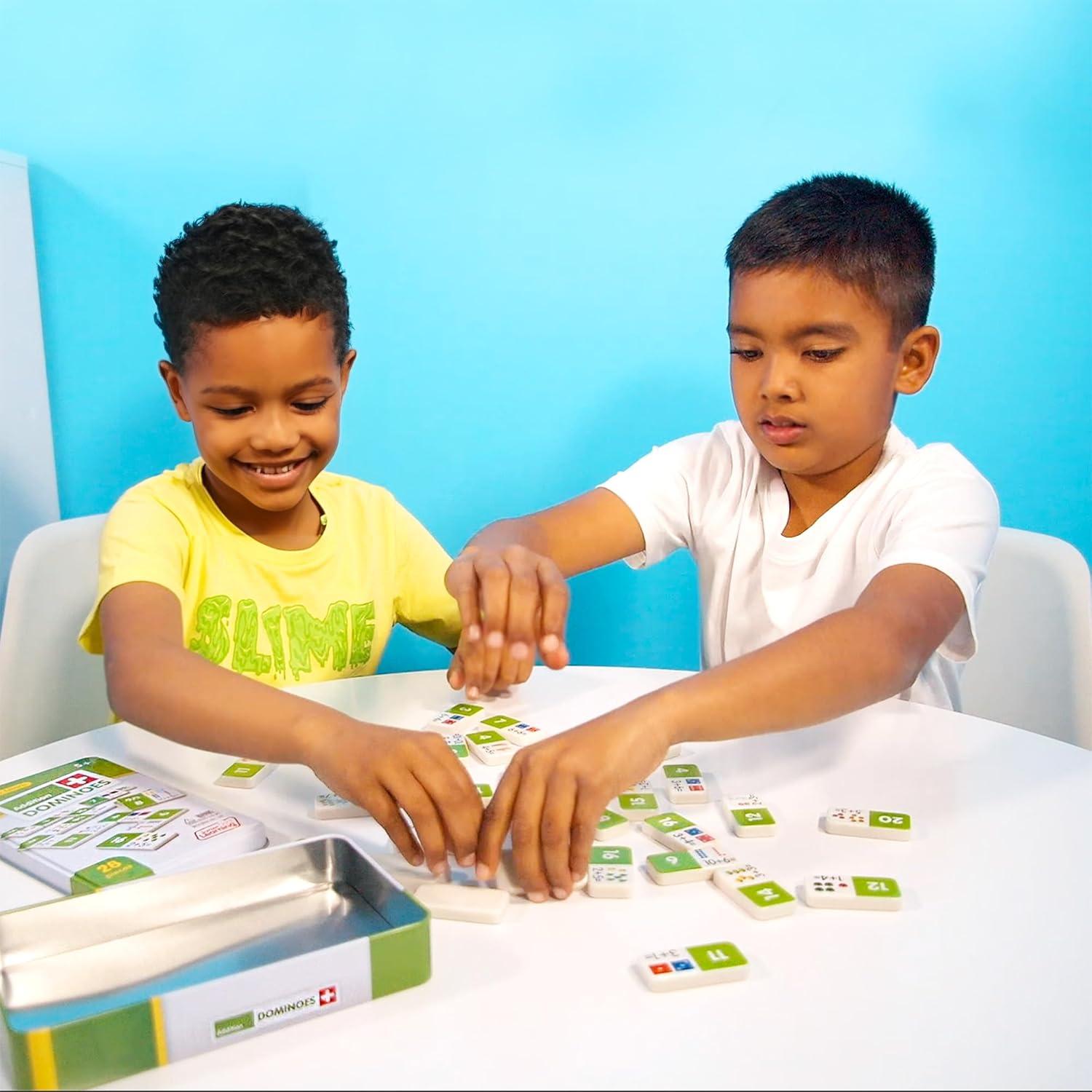 Dominó de Suma Junior Learning JL481, 28 Piezas, Blanco