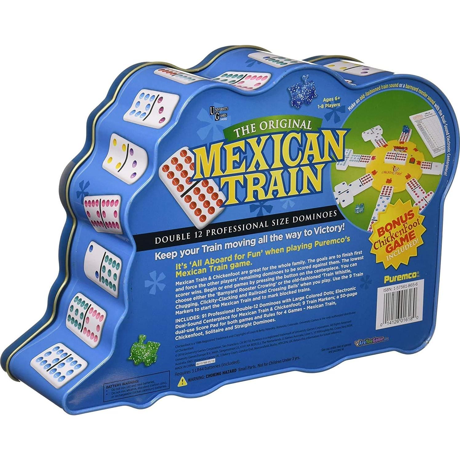 Dominó Mexicano Doble 12 Puremco con Lata de Viaje 91 Fichas