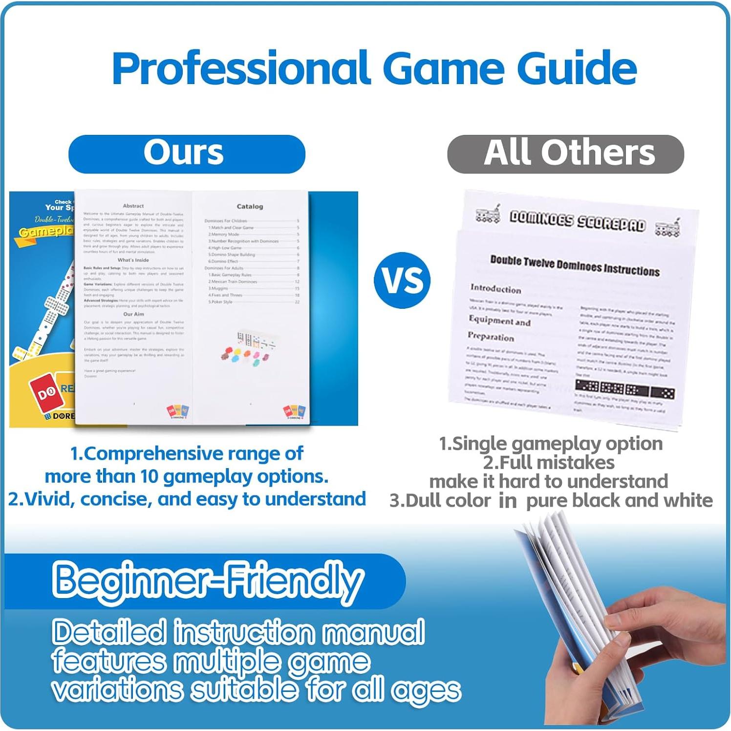 Juego de Dominó Mexicano Doreimi Doble 12 con 91 Fichas