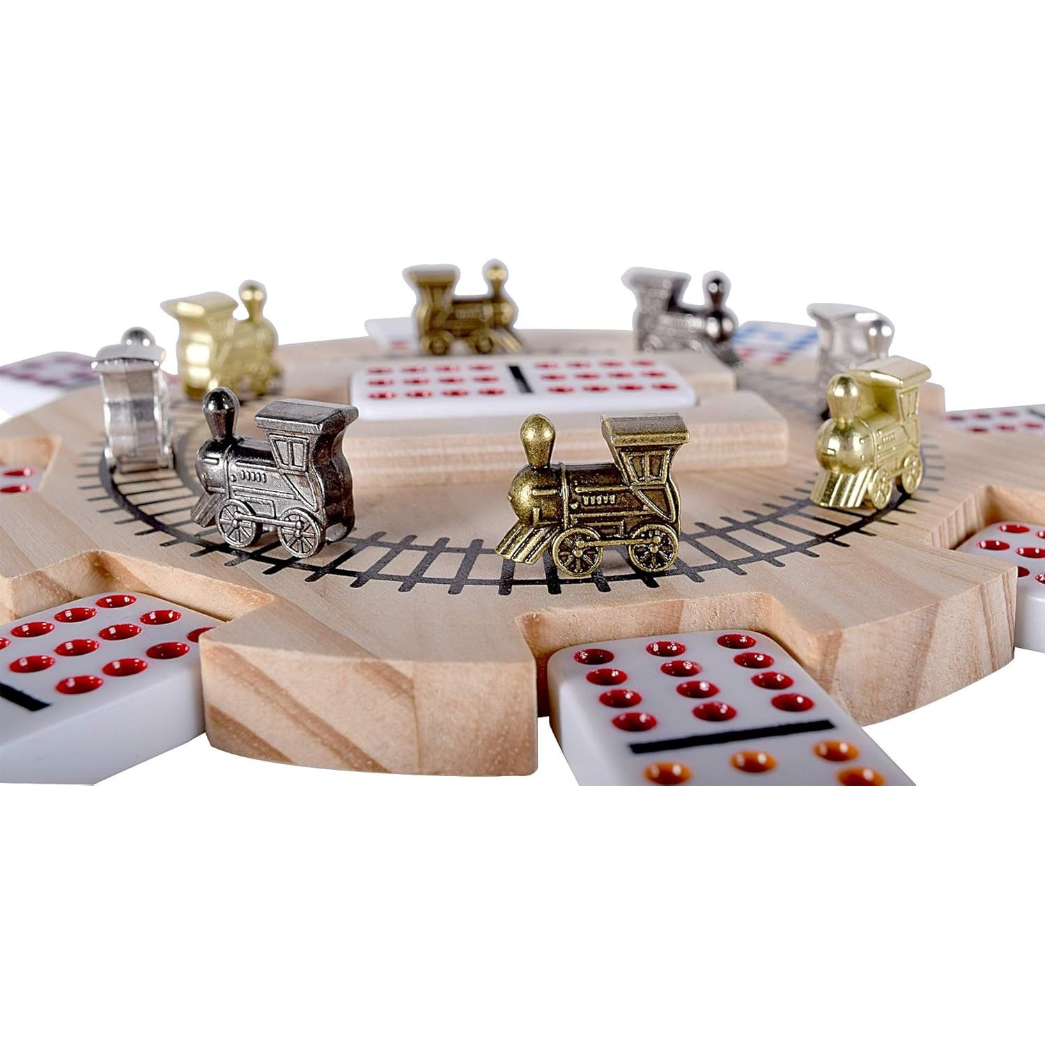 Juego de Dominó Tren Mexicano Doble 12 con Estuche Aluminio