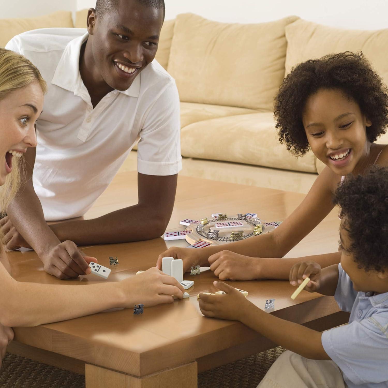 Juego de Dominó Tren Mexicano Doble 12 con Estuche Aluminio