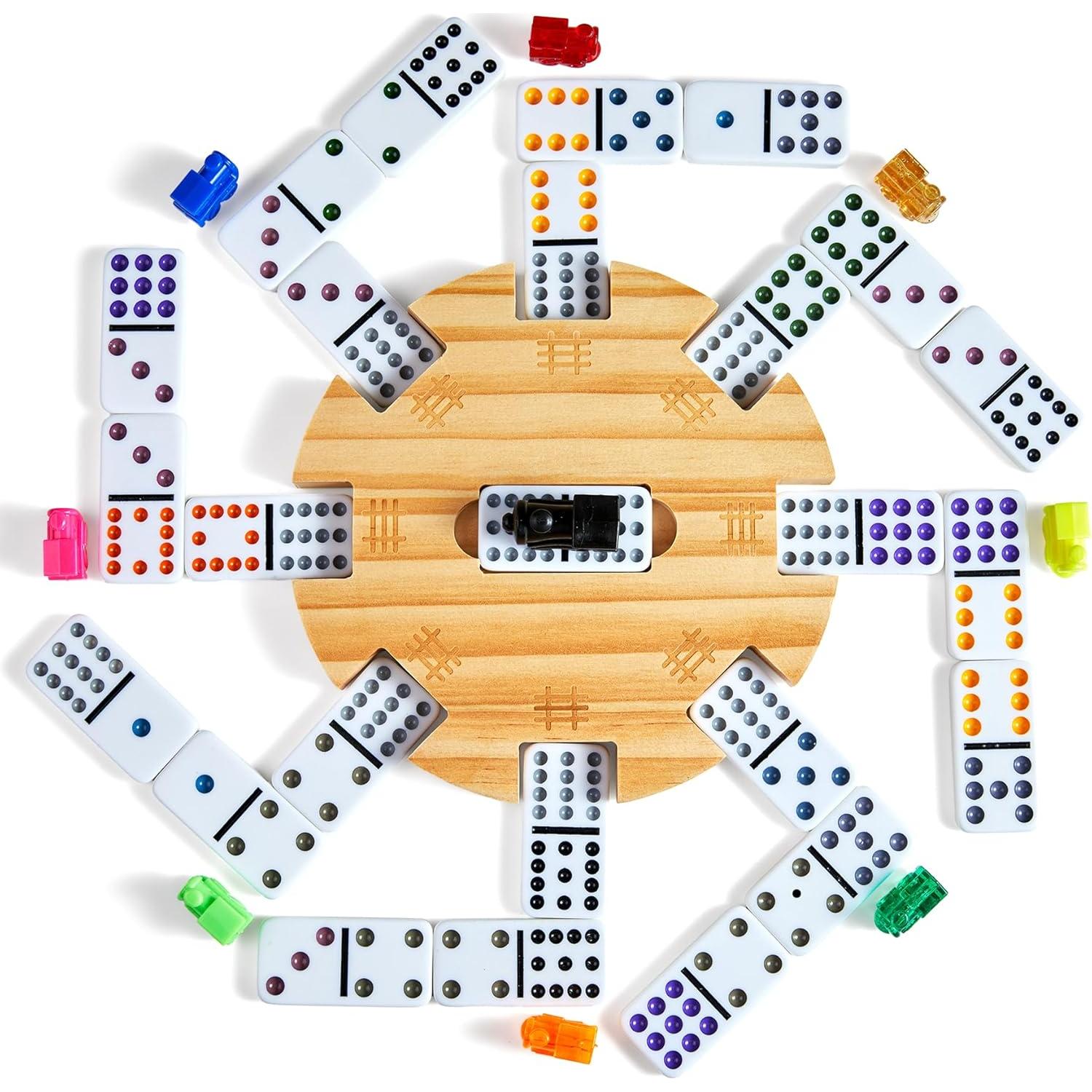 Juego de Dominó Mexicano Doble 12 ELONGDI con 91 Fichas