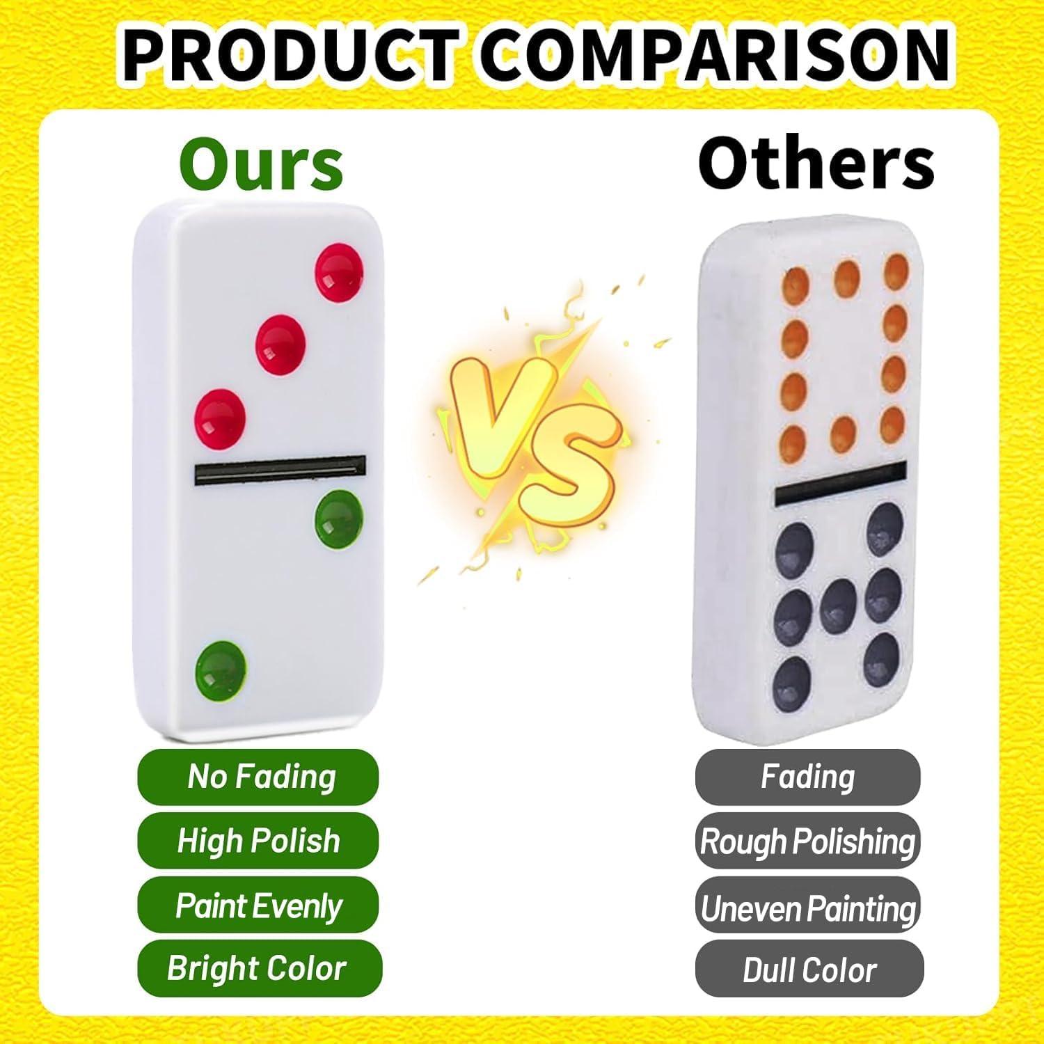 Dominó Mexicano Doreimi Doble 15 Set 136 Fichas con Estuche