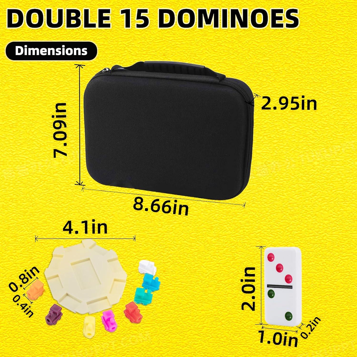 Dominó Mexicano Doreimi Doble 15 Set 136 Fichas con Estuche