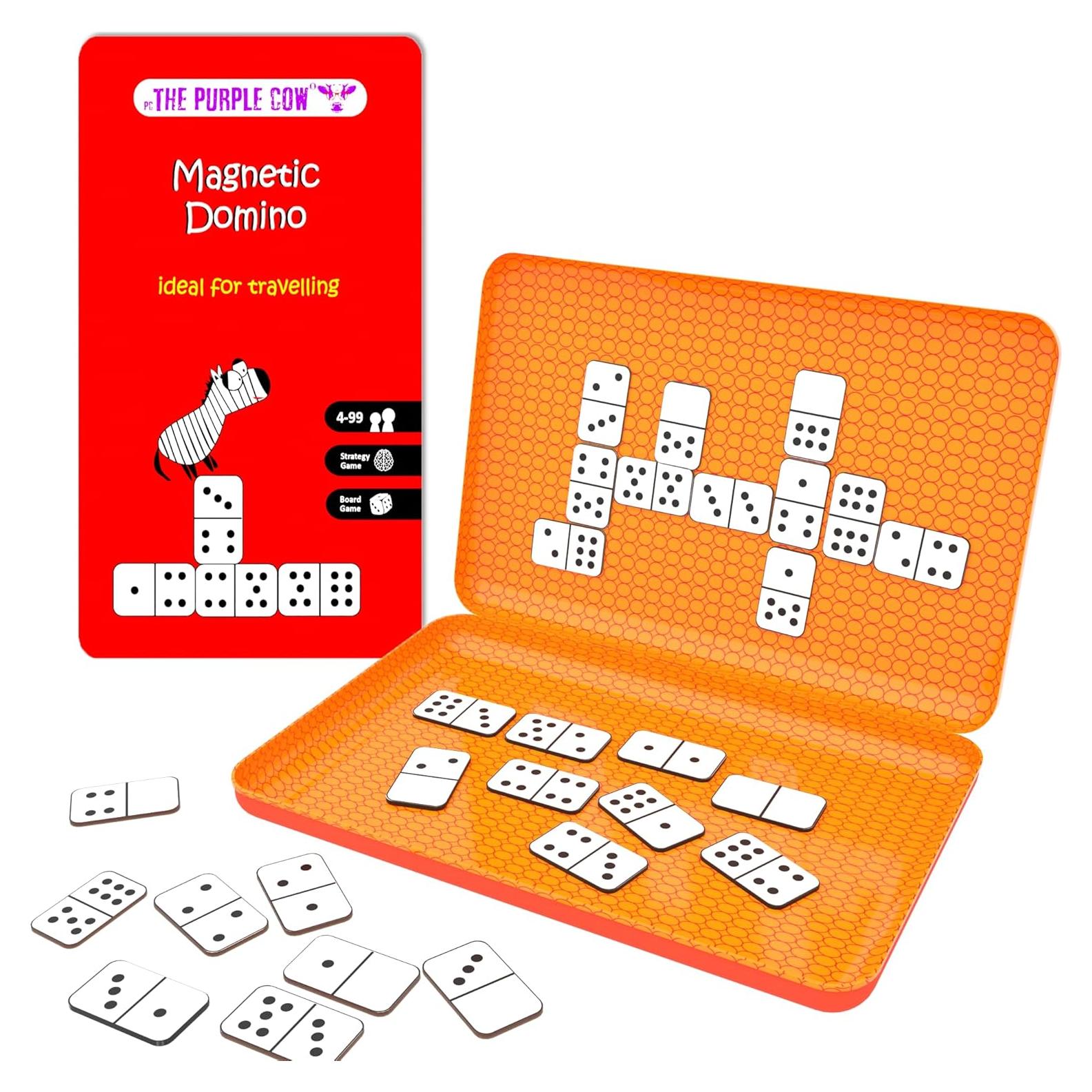 Juego de Dominó Magnético de Viaje Purple Cow - 2-4 Jugadores