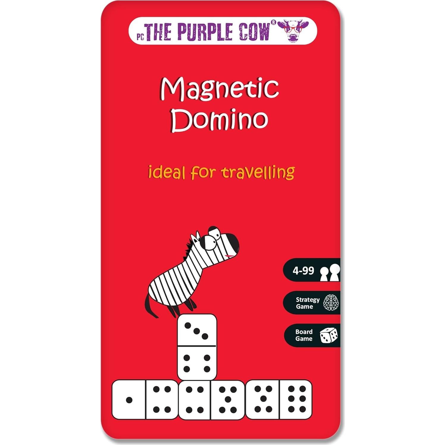 Juego de Dominó Magnético de Viaje Purple Cow - 2-4 Jugadores