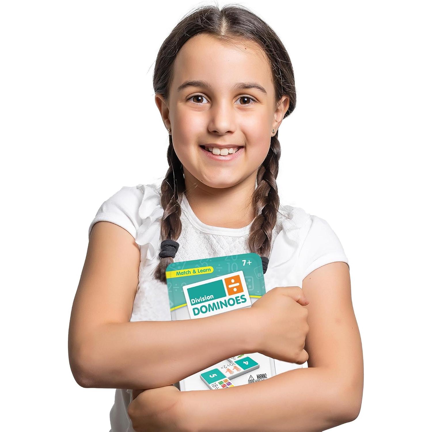 Dominó de División Junior Learning - Set 28 Piezas Educativo