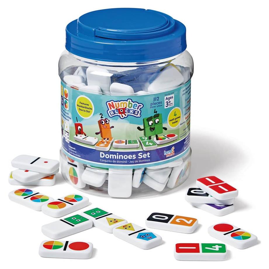 Juego de Dominó Numberblocks hand2mind - 112 Piezas Educativas