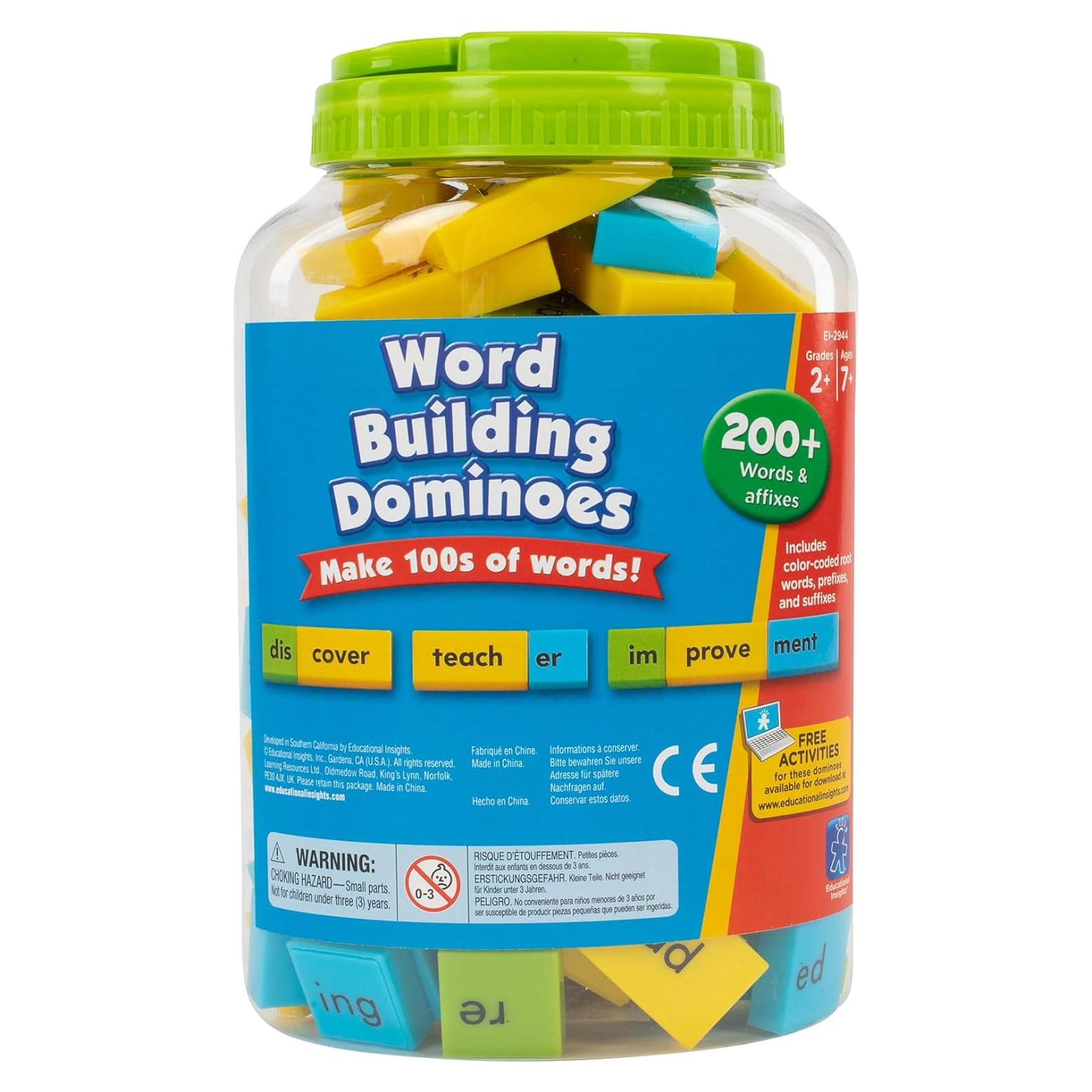 Dominós de Construcción de Palabras Educational Insights - Set 108 Piezas