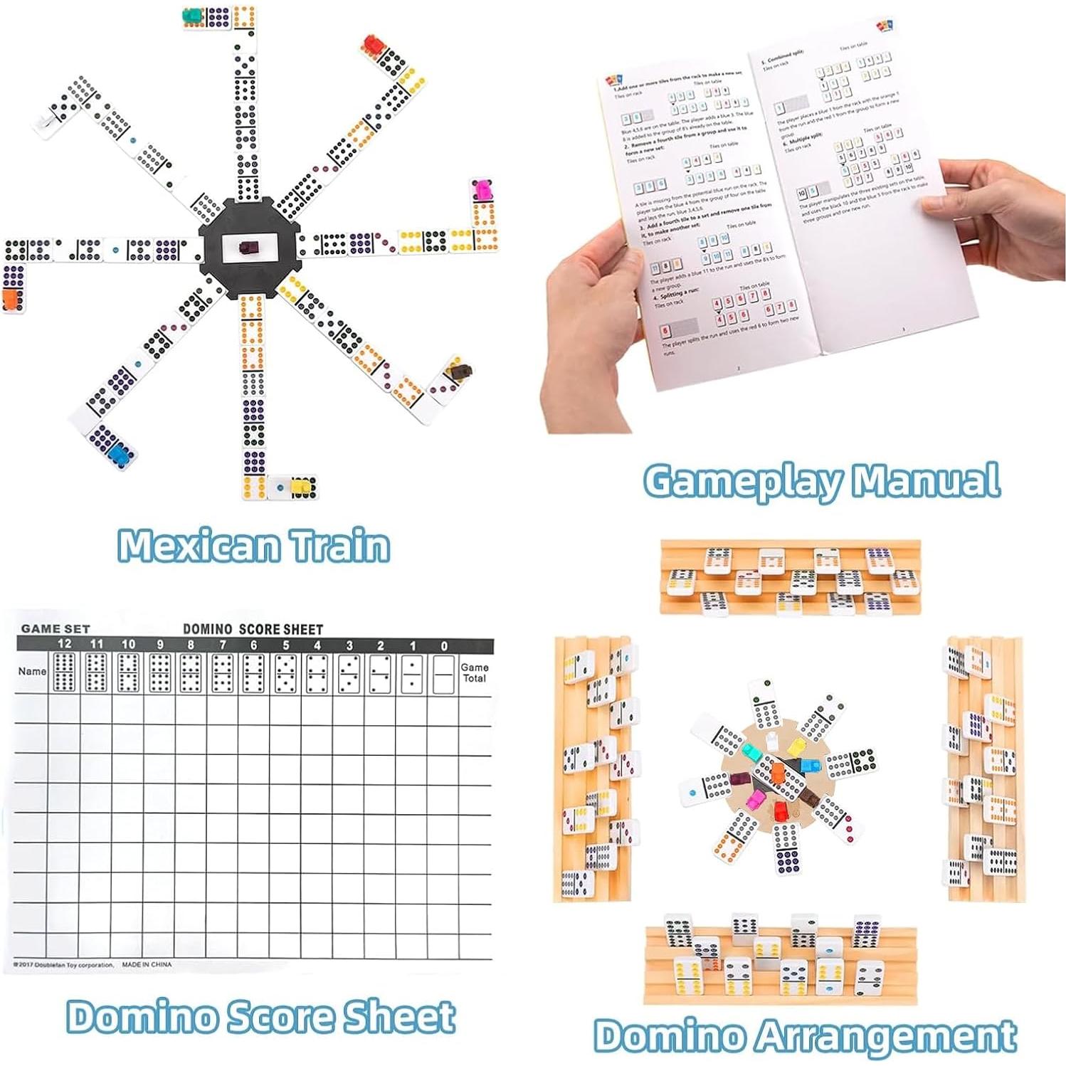 Juego de Dominó Mexicano Doreimi Doble 12 con 91 Fichas