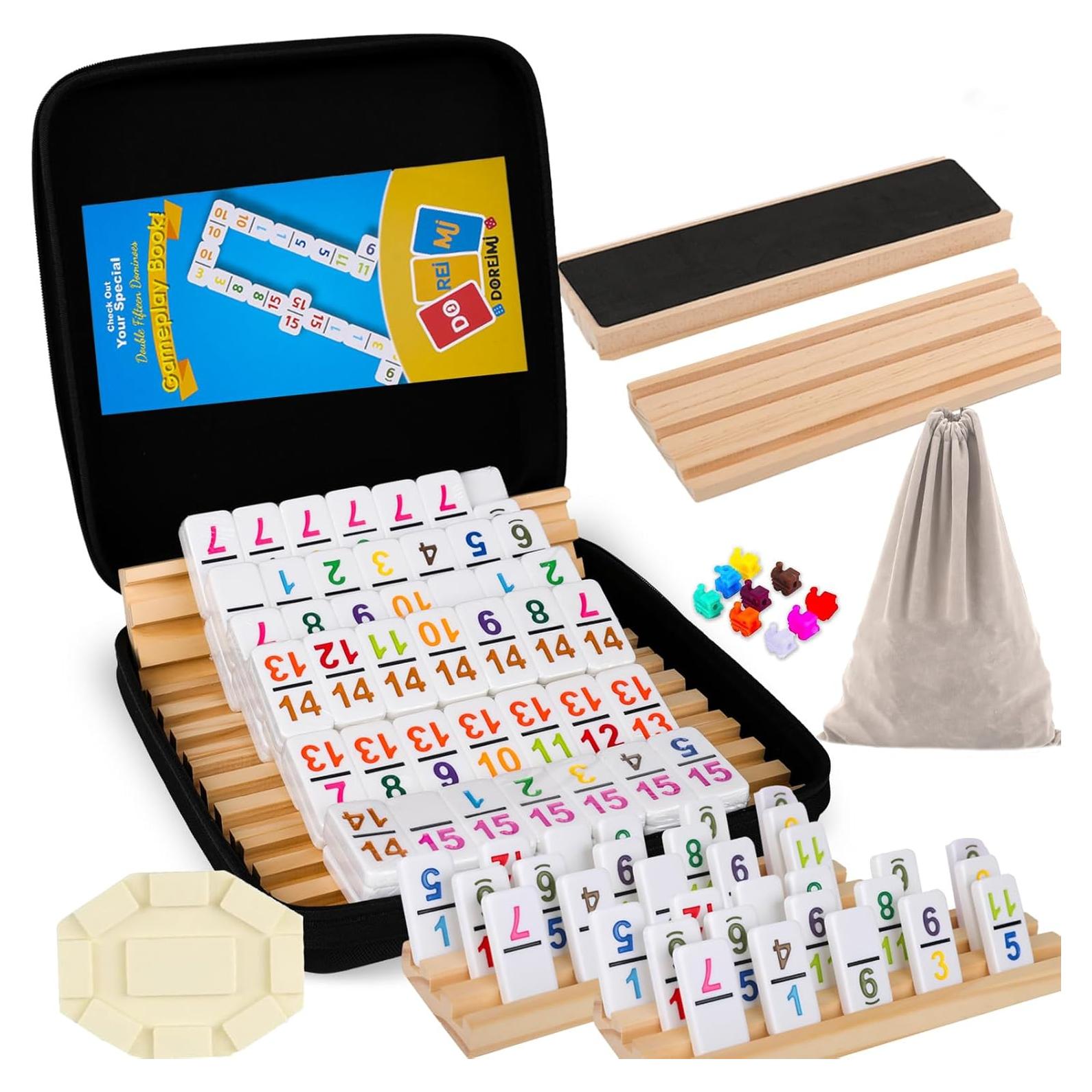 Juego de Dominó Mexicano Doreimi Doble 15 con 136 Fichas