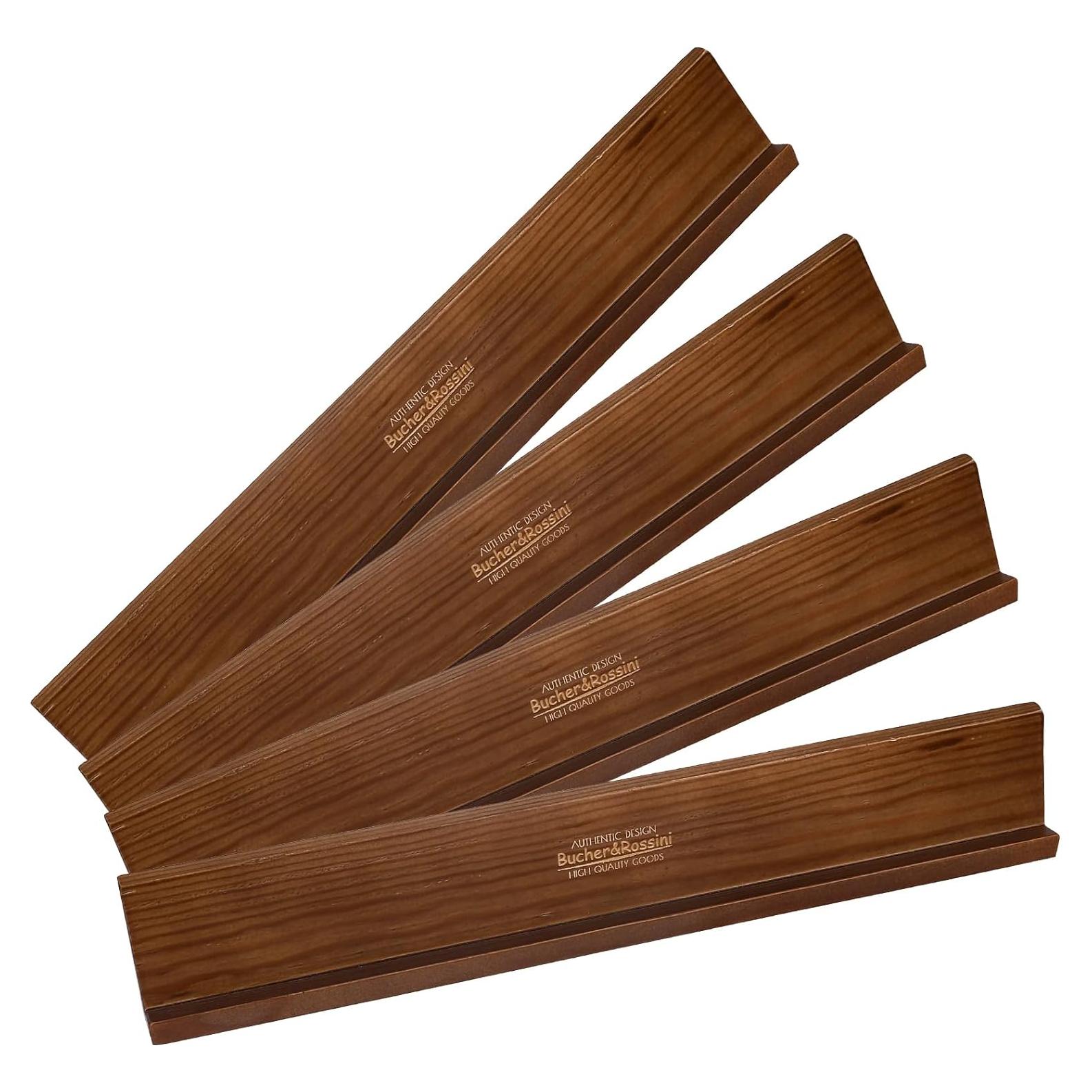 Soportes de Dominó 4 Packs Bucher&Rossini Madera Color Nuez