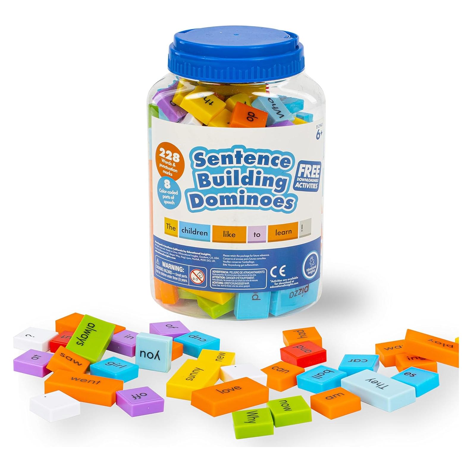 Dominós de Construcción de Oraciones Educational Insights - 114 Piezas