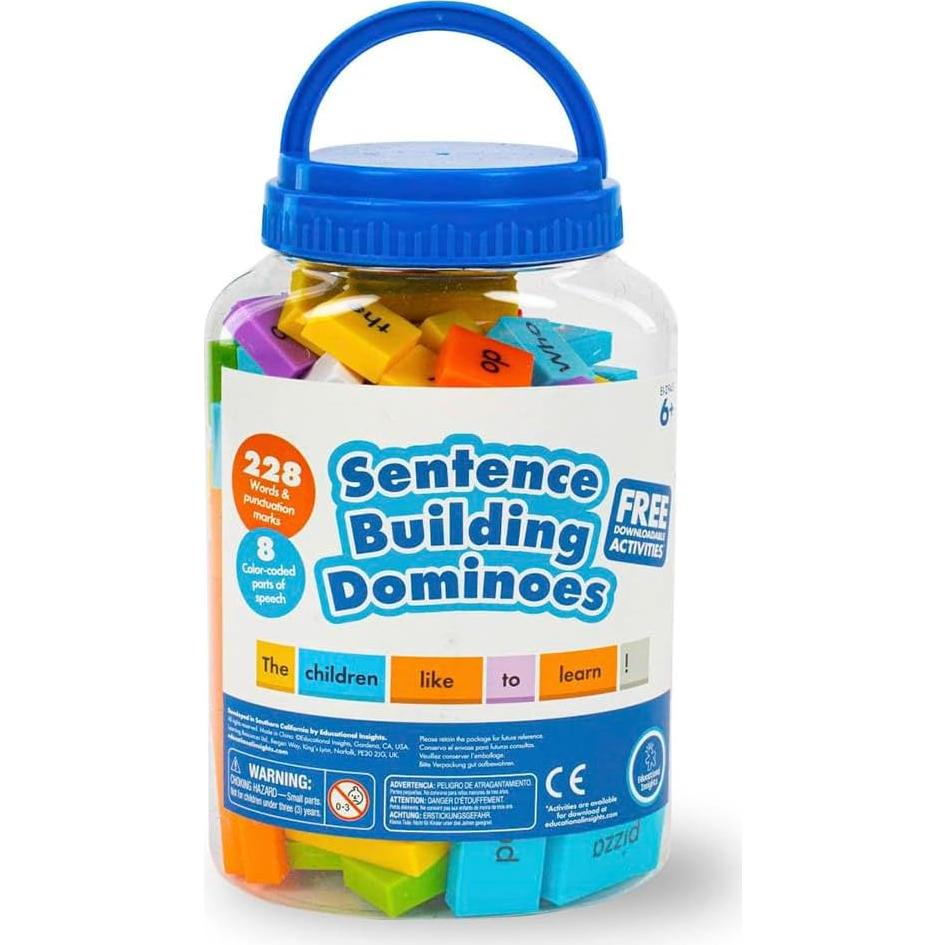 Dominós de Construcción de Oraciones Educational Insights - 114 Piezas
