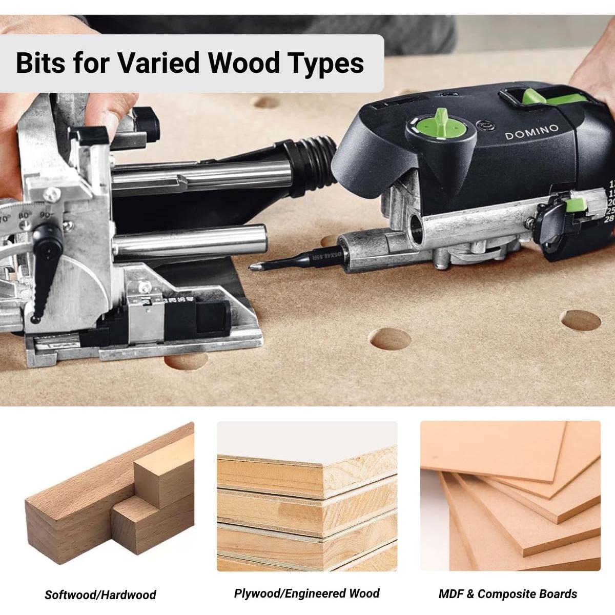 Juego de Brocas de Carburo Sólido Feyzor para Máquina Domino