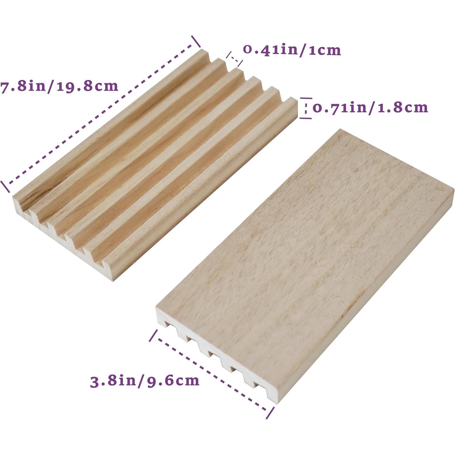 Juego de 8 Soportes de Dominó de Madera DNB - 5 Ranuras