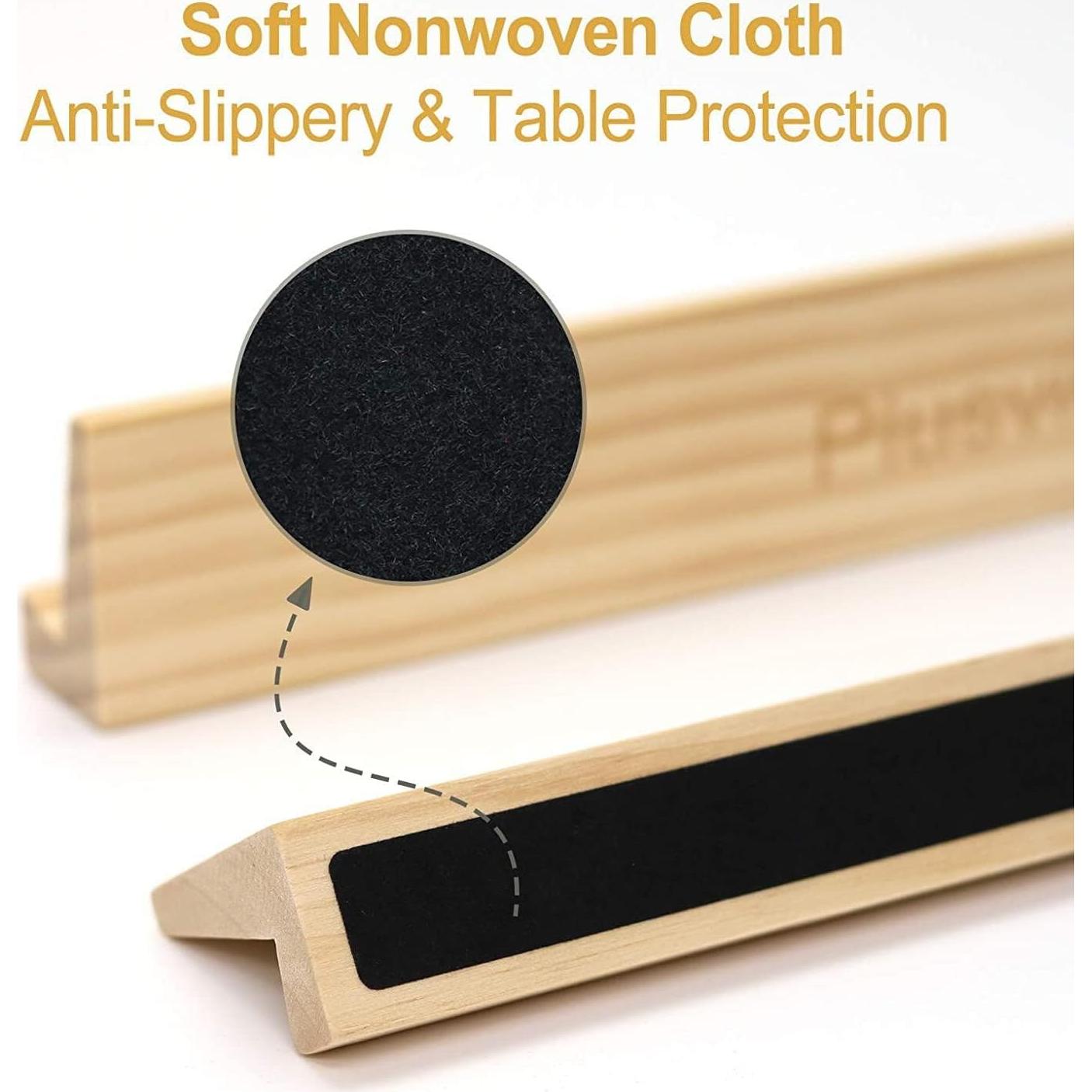 Juego de 8 Soportes de Dominó Plusvivo - Madera 35.4x5.1x3 cm