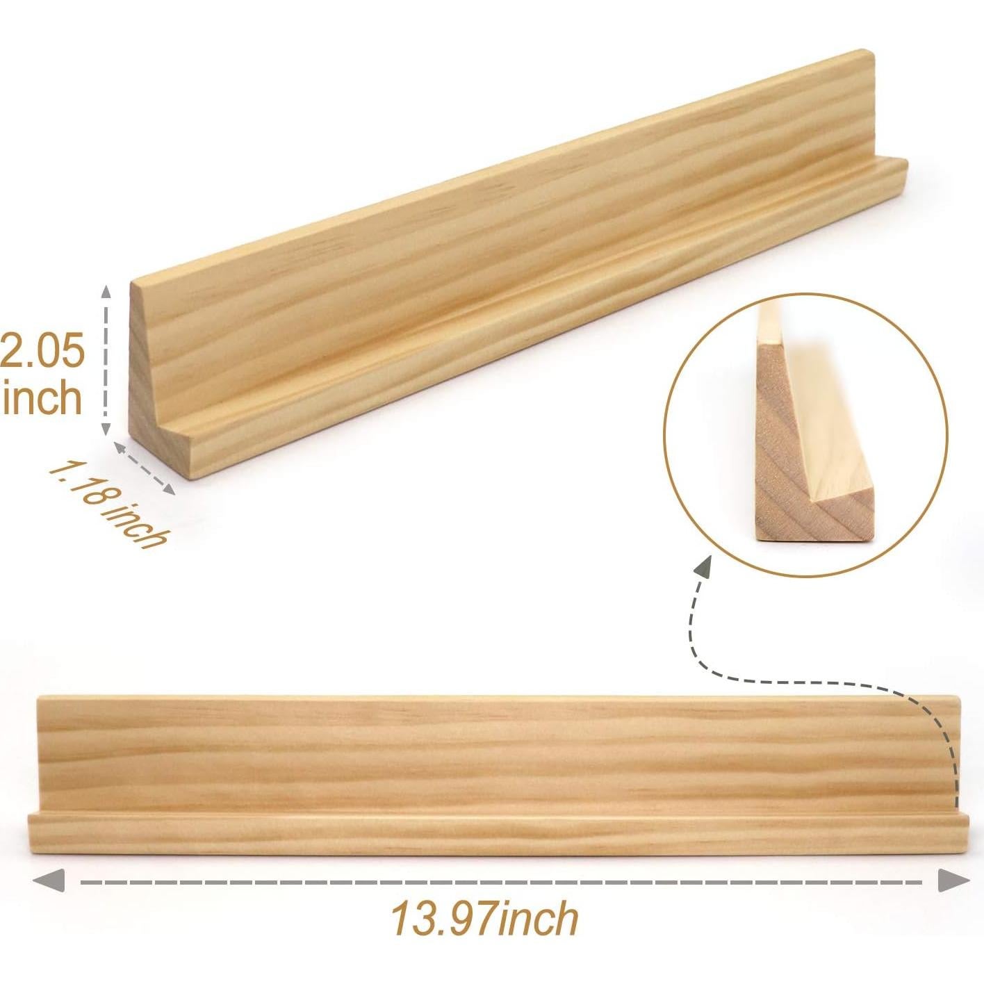 Juego de 8 Soportes de Dominó Plusvivo - Madera 35.4x5.1x3 cm