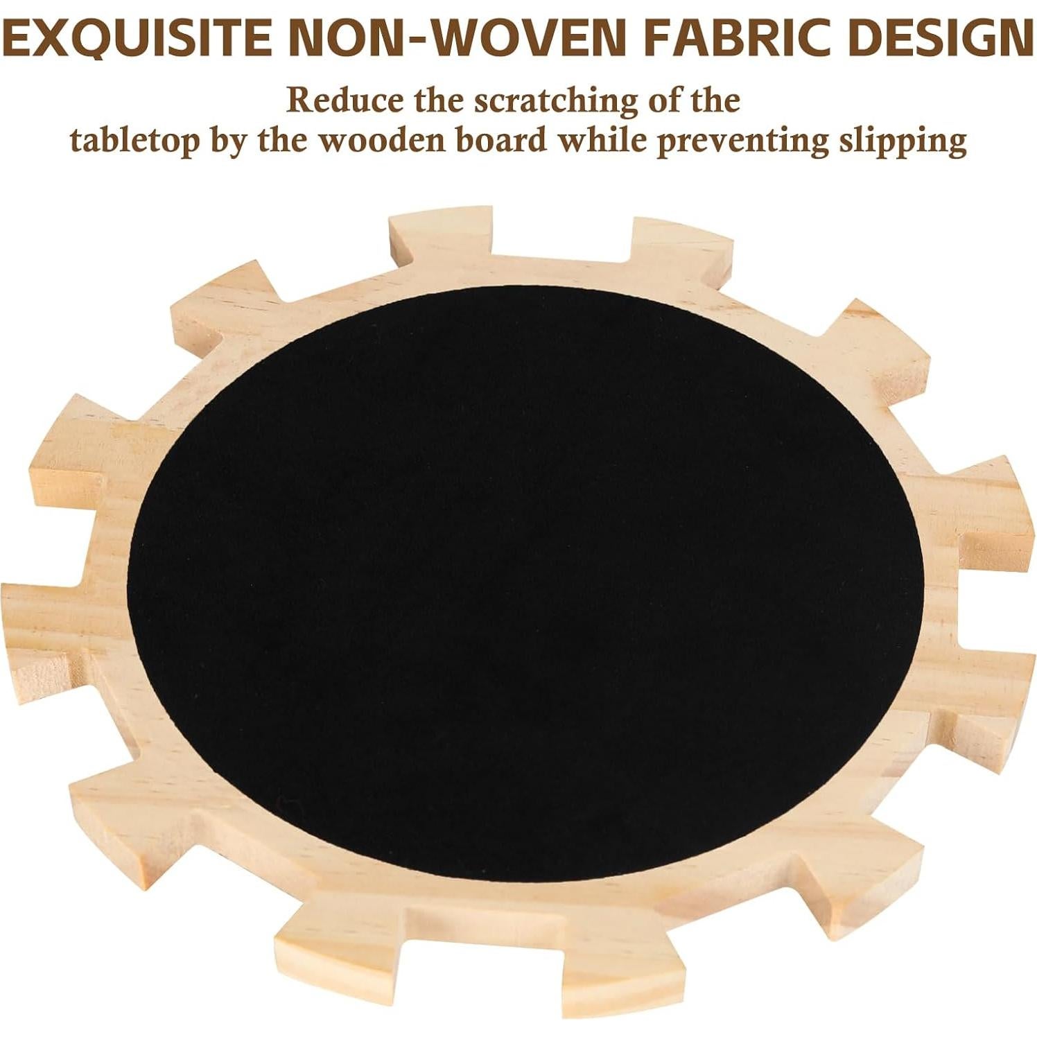 Círculo de Dominó Mexicano de Madera NVAAV 20.5cm para 12 Jugadores