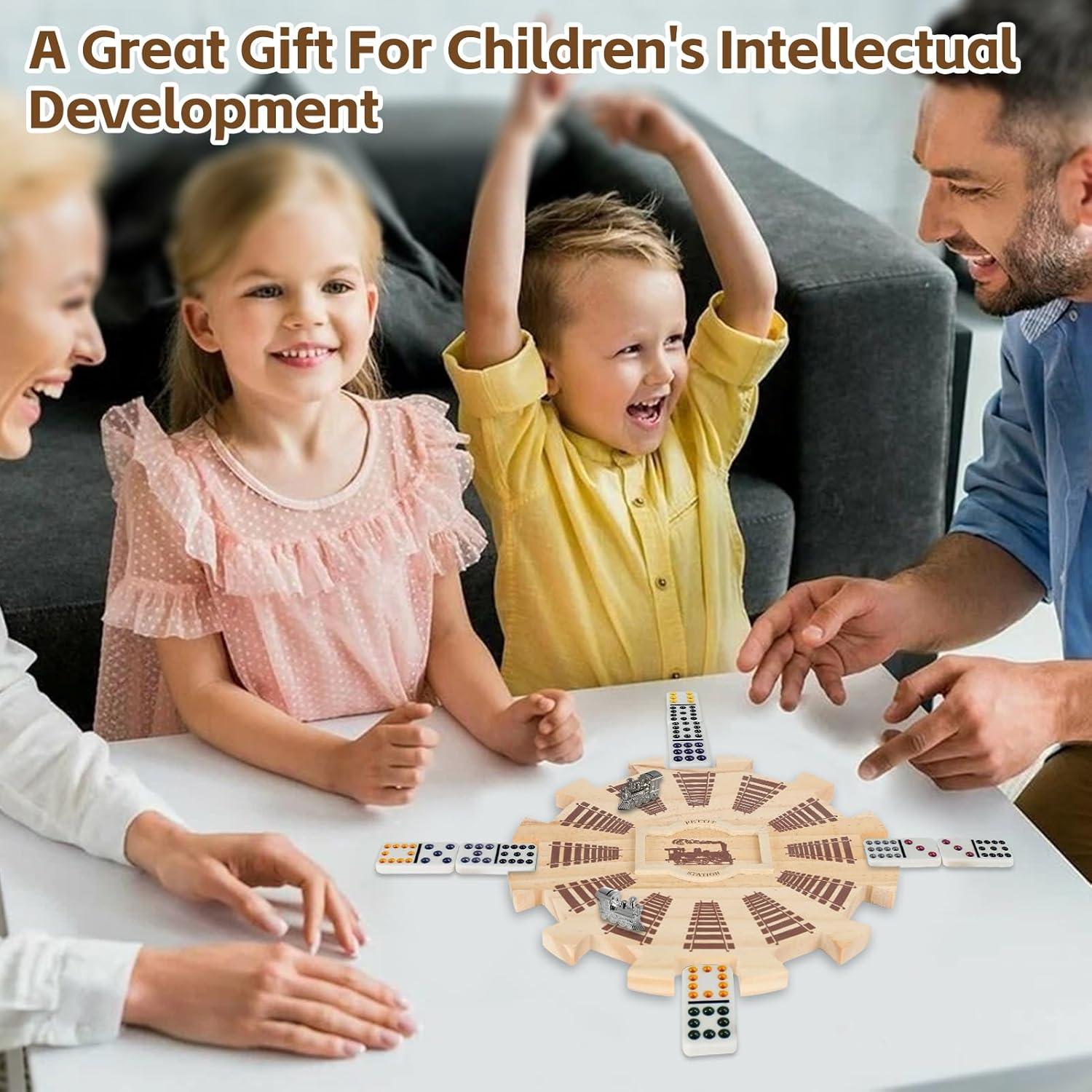 Círculo de Dominó Mexicano de Madera NVAAV 20.5cm para 12 Jugadores