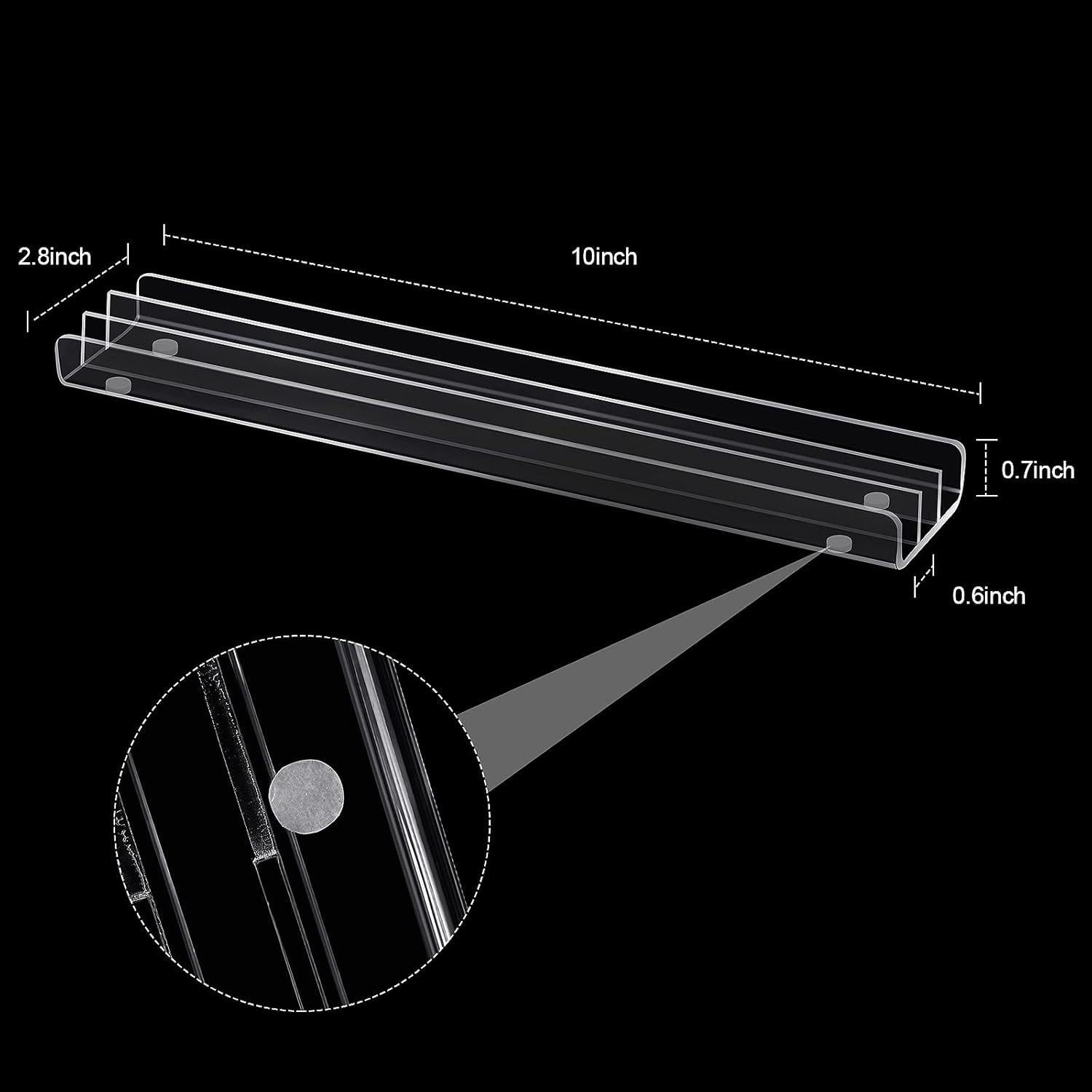 Soportes Acrílicos para Dominó Skylety - 8 Piezas 25.4x6.1 cm