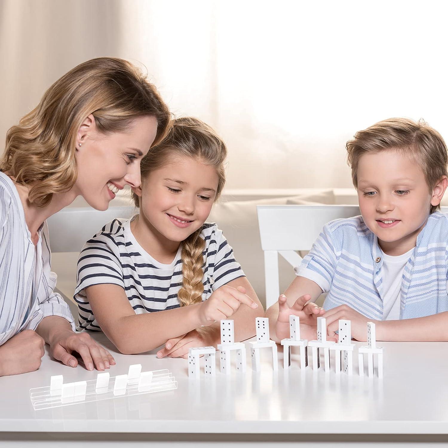 Soportes Acrílicos para Dominó Skylety - 8 Piezas 25.4x6.1 cm