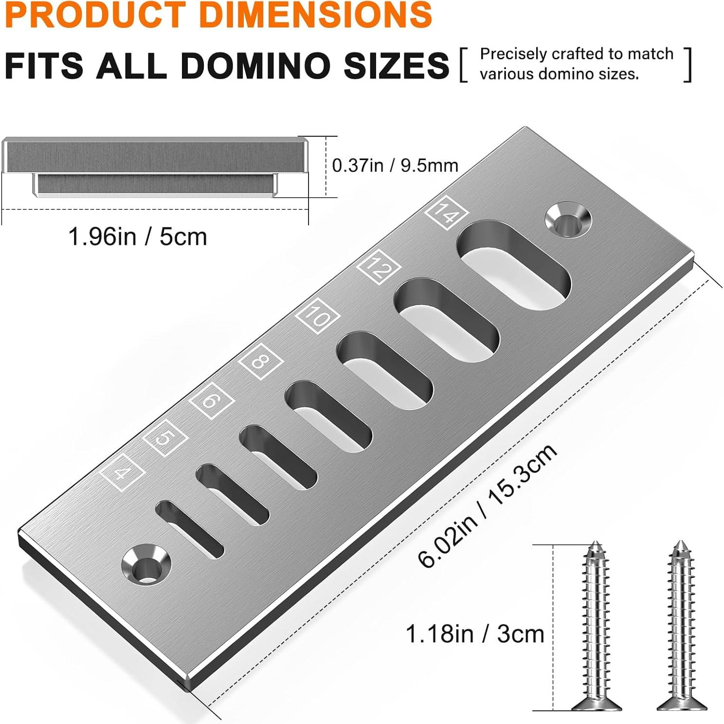 Placa de Recorte Domino DFM, Acero Inoxidable 4mm-14mm
