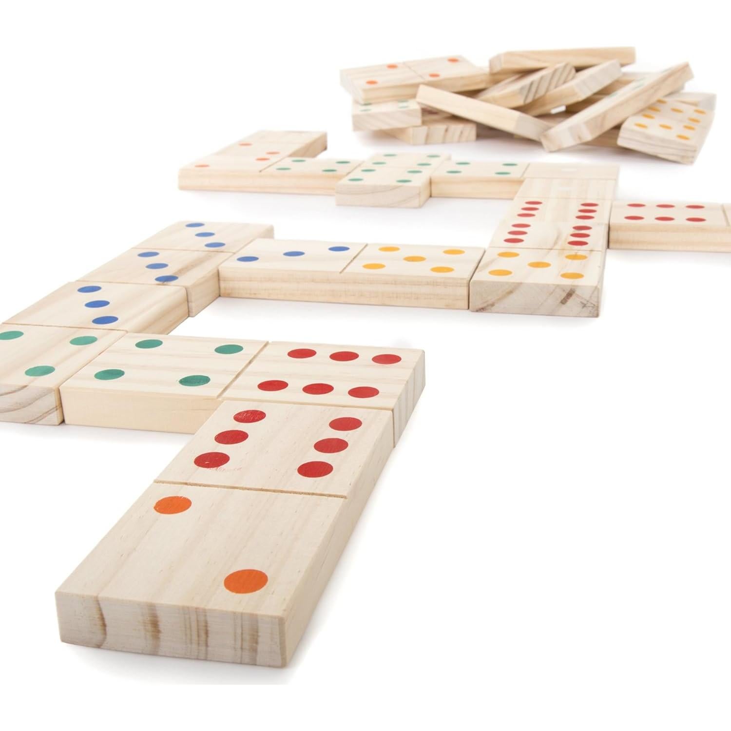 Juego de Dominó Gigante Hey! Juega! - 28 Piezas de Madera