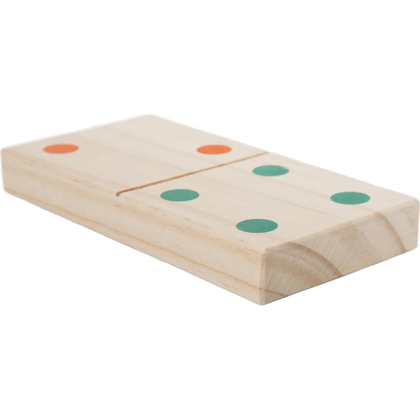 Juego de Dominó Gigante Hey! Juega! - 28 Piezas de Madera